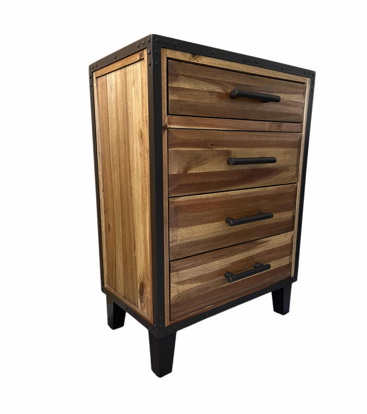 Photo 1 of CHRISTOPHER KNIGHT LUNA ACACIA NATURAL WOOD 4 DRAWER CHEST DRESSER 26.5” X 17” H36”