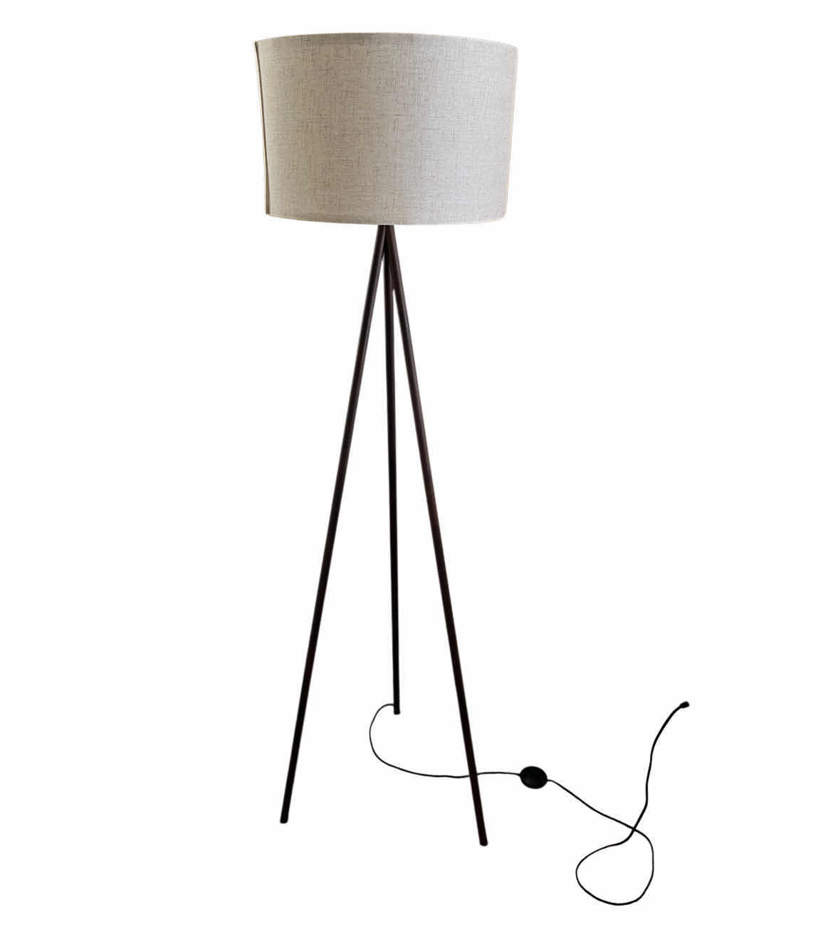 Photo 1 of LITE SOURCE TULLIO DARK BRONZE TRIPOD FLOOR LAMP 19” X 59.5”