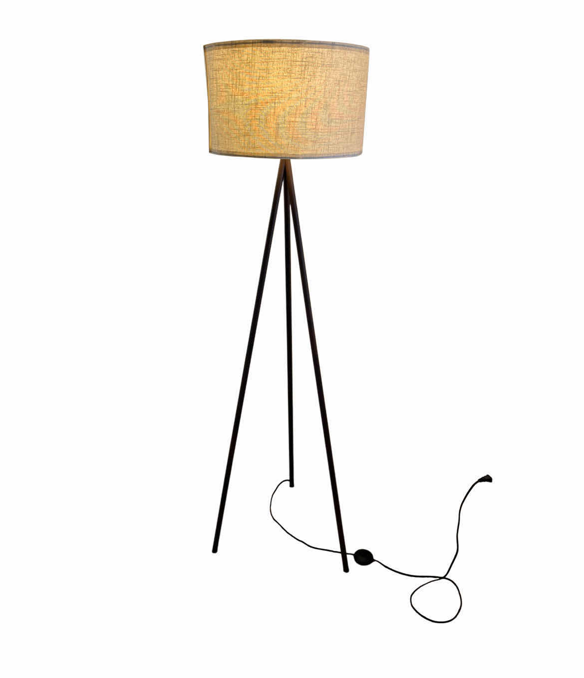 Photo 1 of LITE SOURCE TULLIO DARK BRONZE TRIPOD FLOOR LAMP 19” X 59.5”