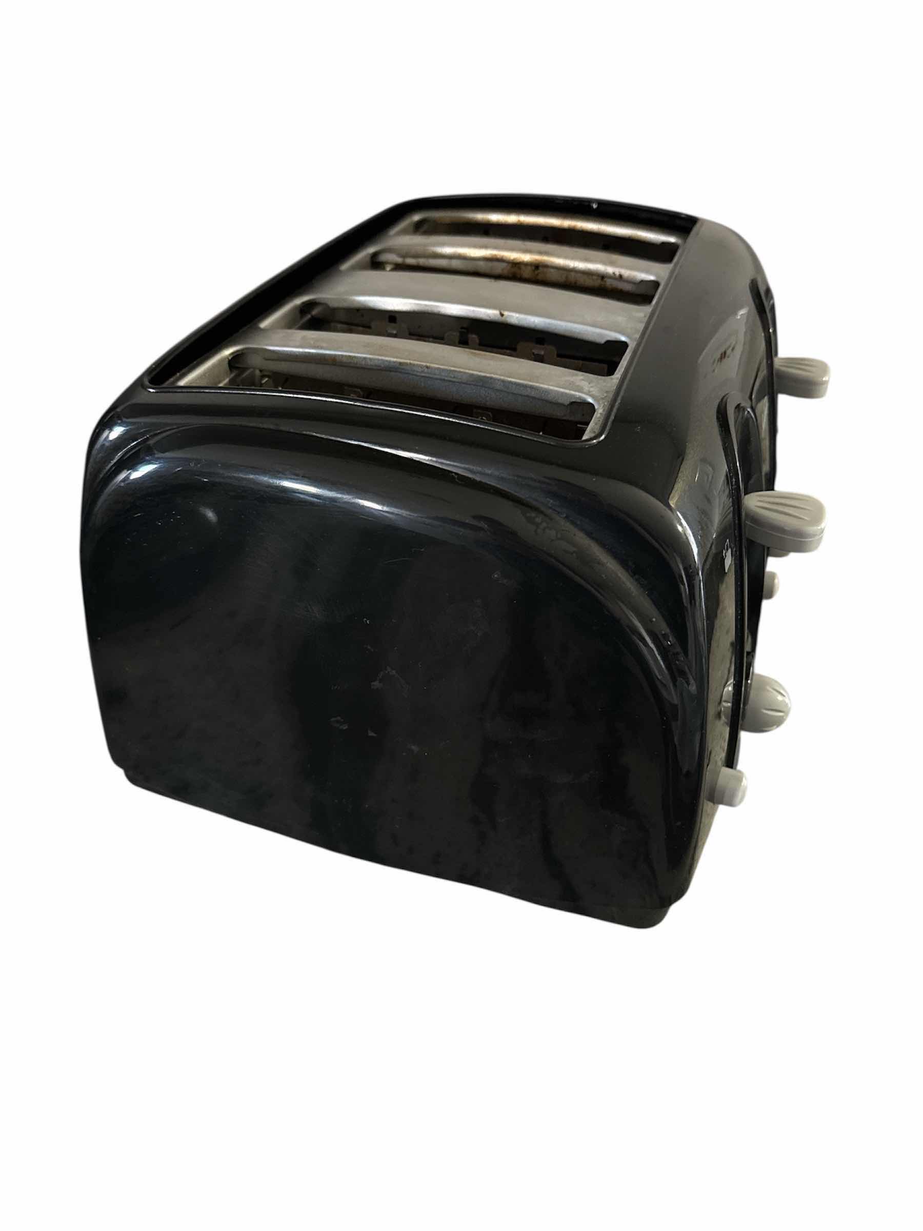 Photo 1 of SUNBEAM WIDE SLOT 4-SLICE TOASTER, BLACK (MODEL 3911)