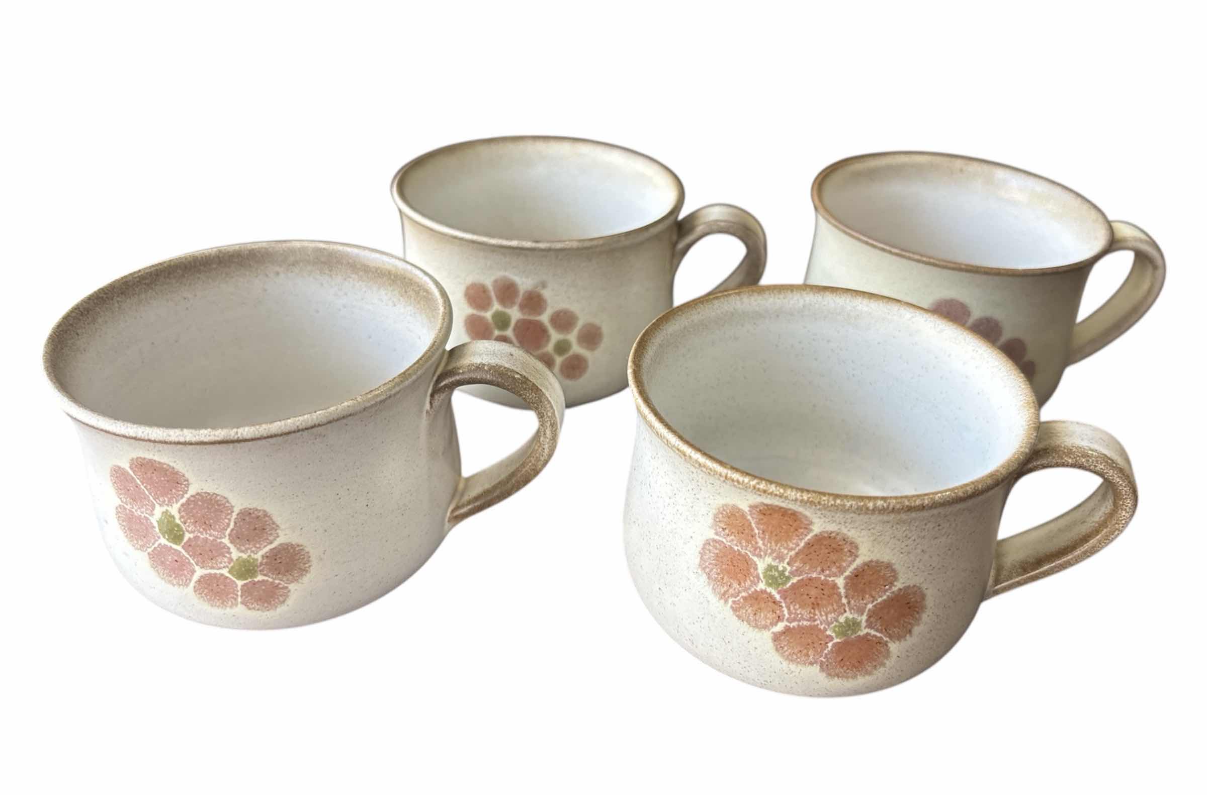 Photo 1 of GYPSY BY DENBY-LANGLEY STONEWARE 2.5” FLAT CUP, SET OF 4