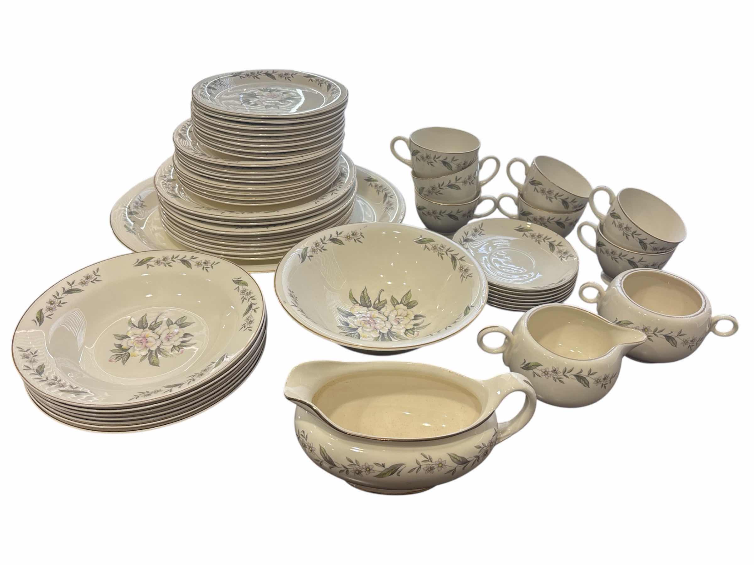 Photo 1 of GARDENIA BY HOMER LAUGHLIN 50 PC DISH/SERVING SET *SEE NOTES*