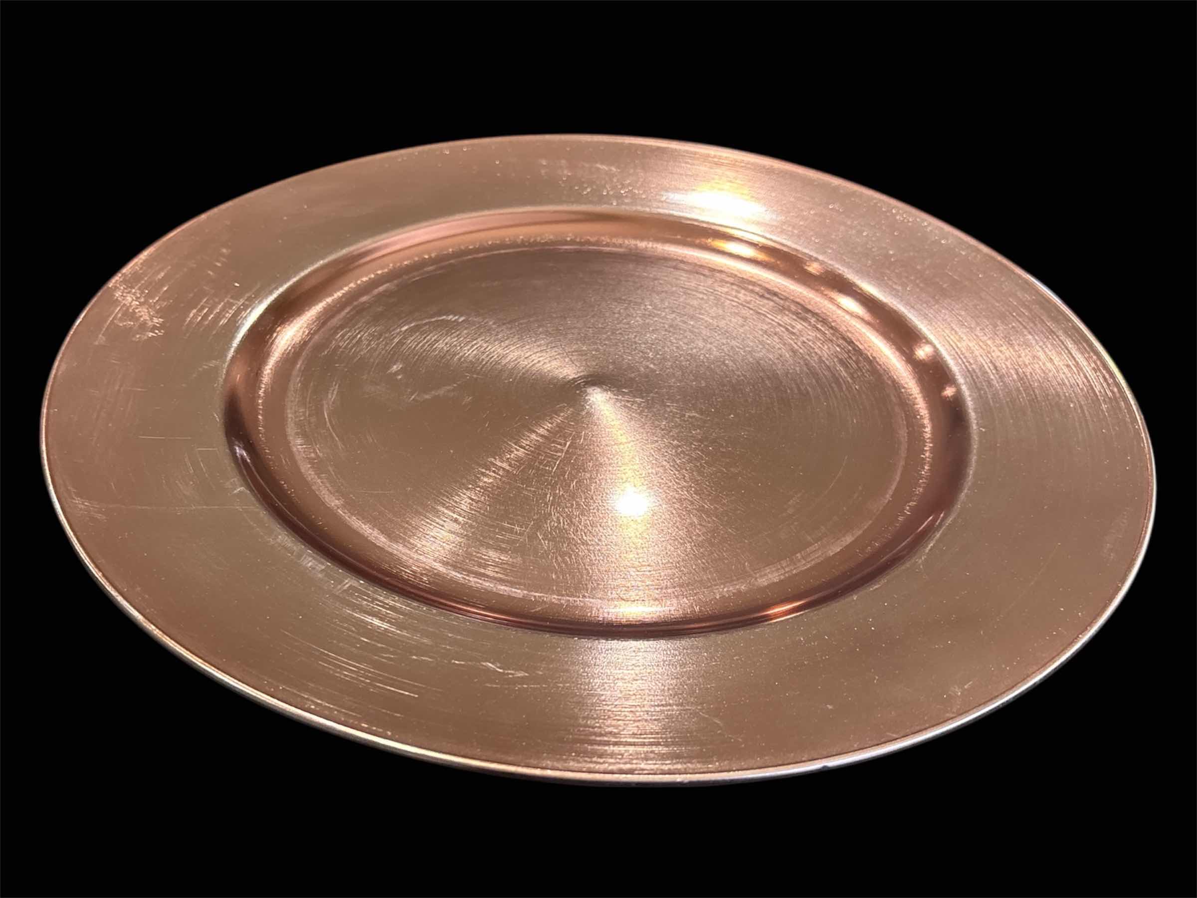 Photo 1 of GOLD/ ROSE GOLD 13” CHARGER PLATES & 15” PLACE MATS, 21 PCS