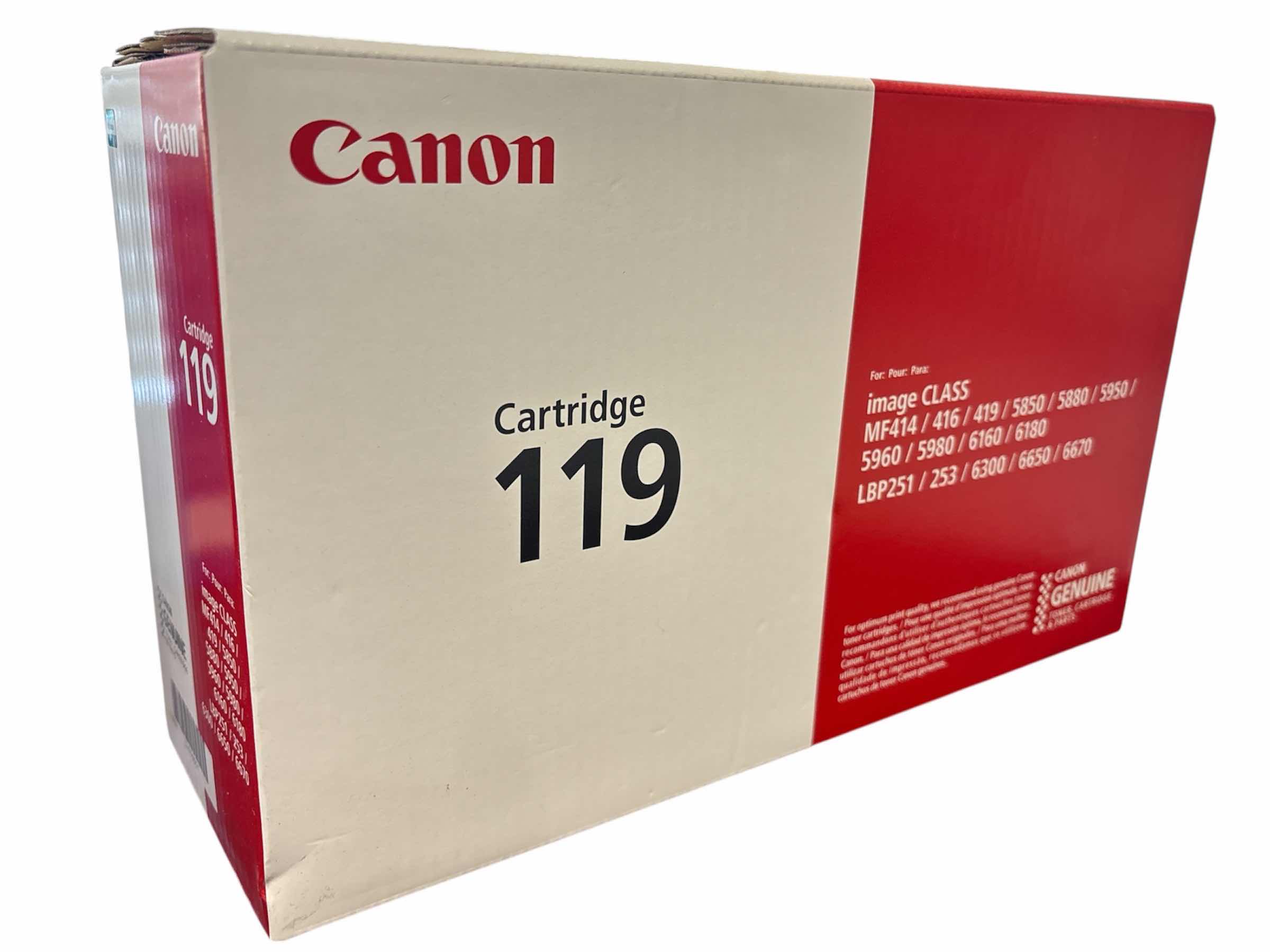 Photo 1 of NEW CANON GENUINE 119 BLACK TONER CARTRIDGE