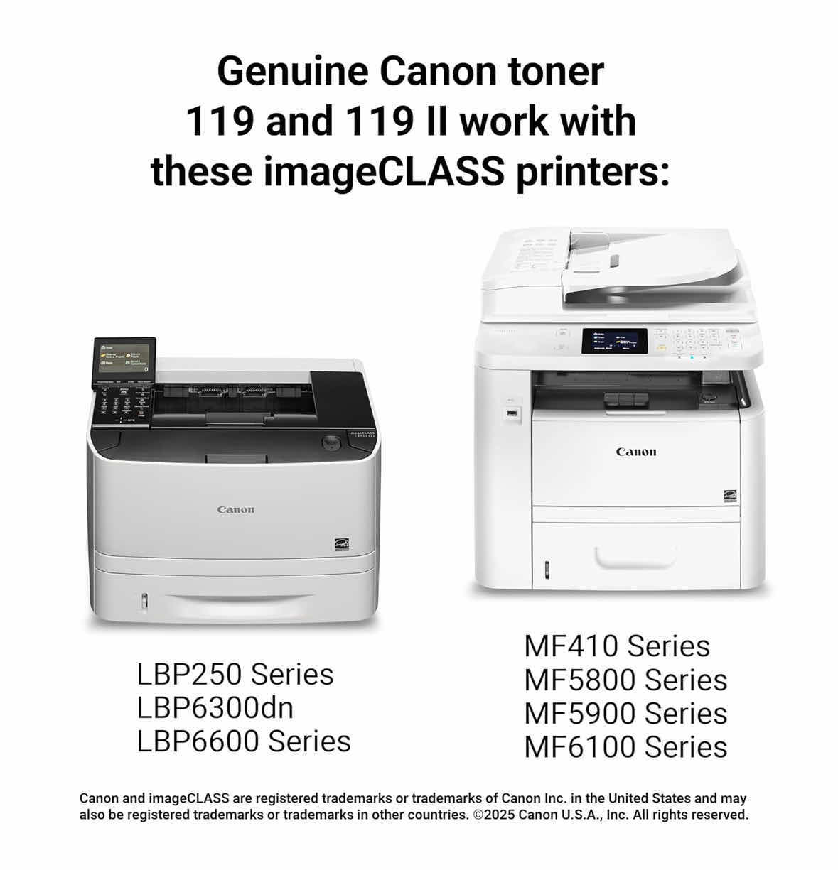 Photo 1 of NEW CANON GENUINE 119 BLACK TONER CARTRIDGE