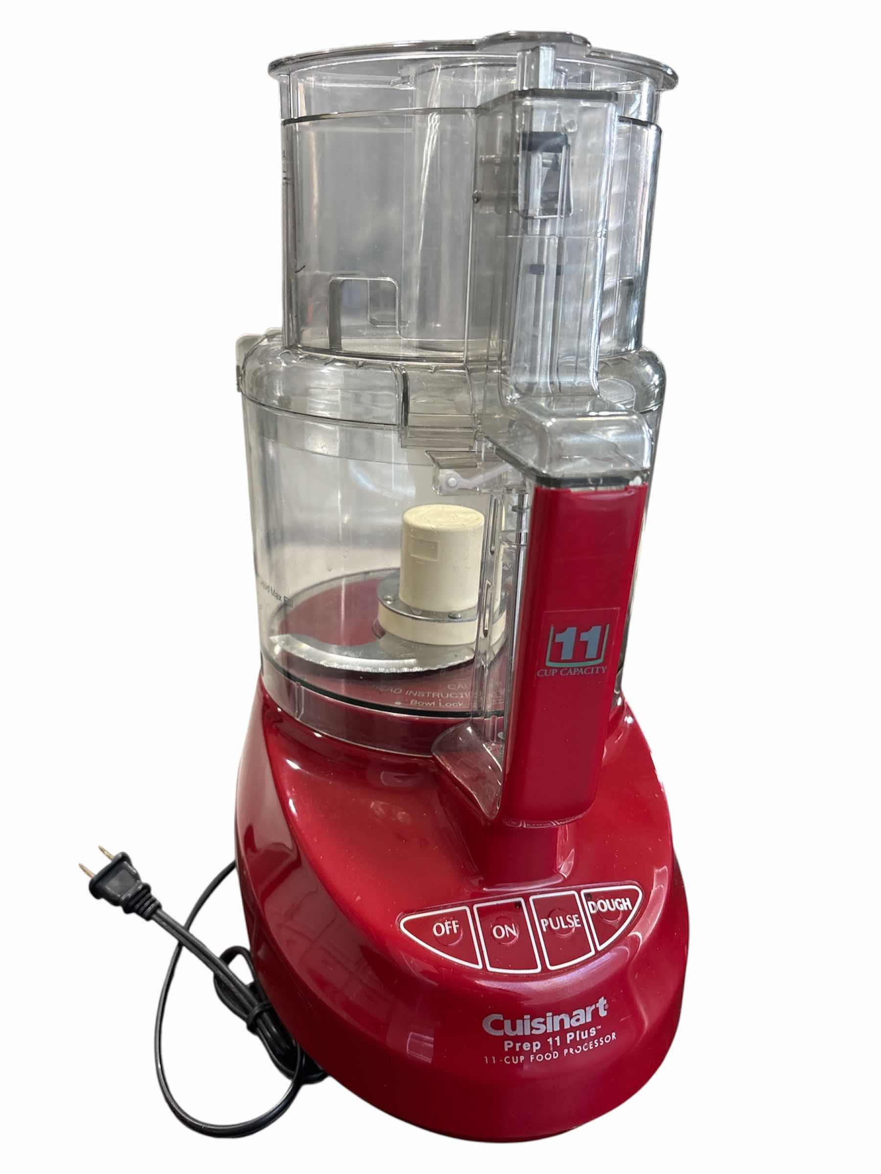 Photo 1 of THE CUISINART PREP 11 PLUS 11 CUP FOOD PROCESSOR, RED (#DLC-2011N)