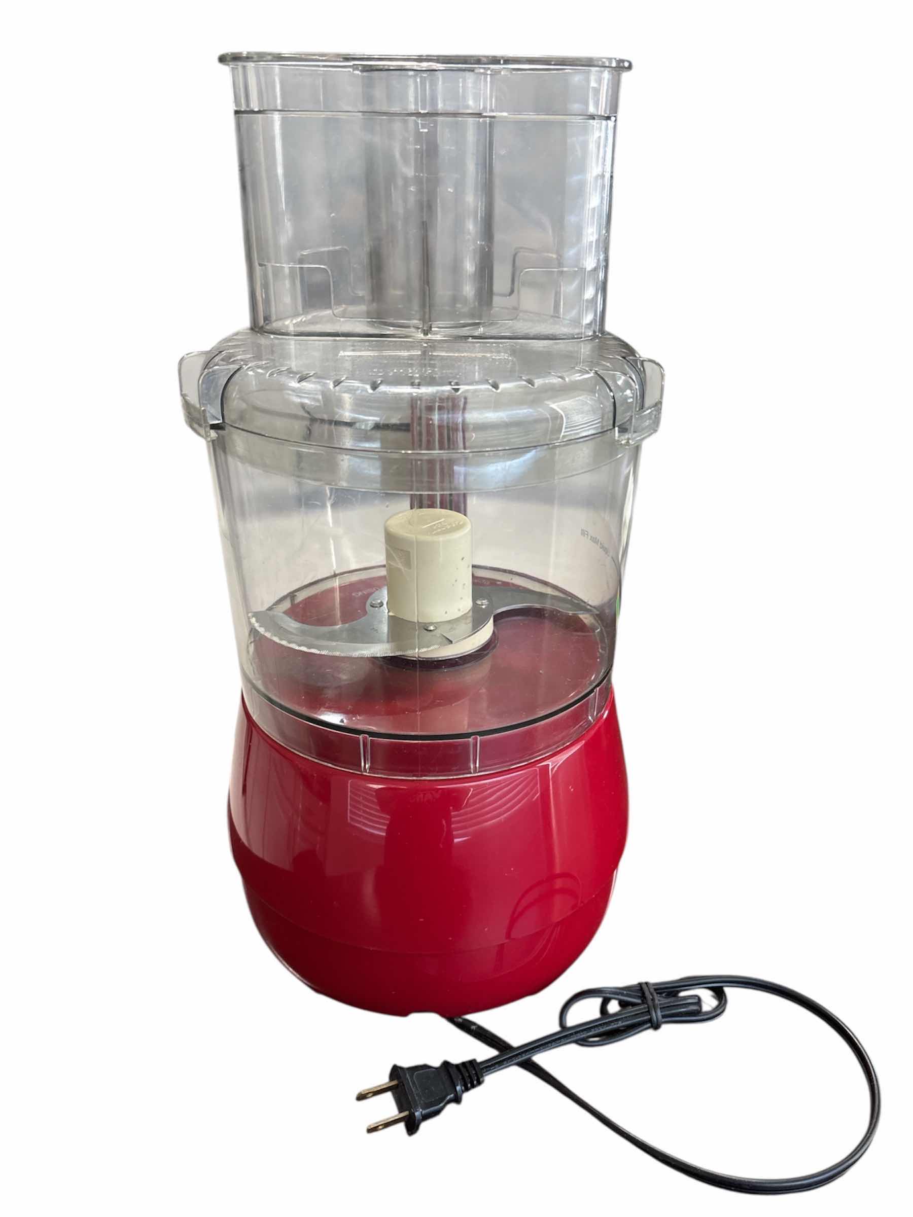 Photo 1 of THE CUISINART PREP 11 PLUS 11 CUP FOOD PROCESSOR, RED (#DLC-2011N)