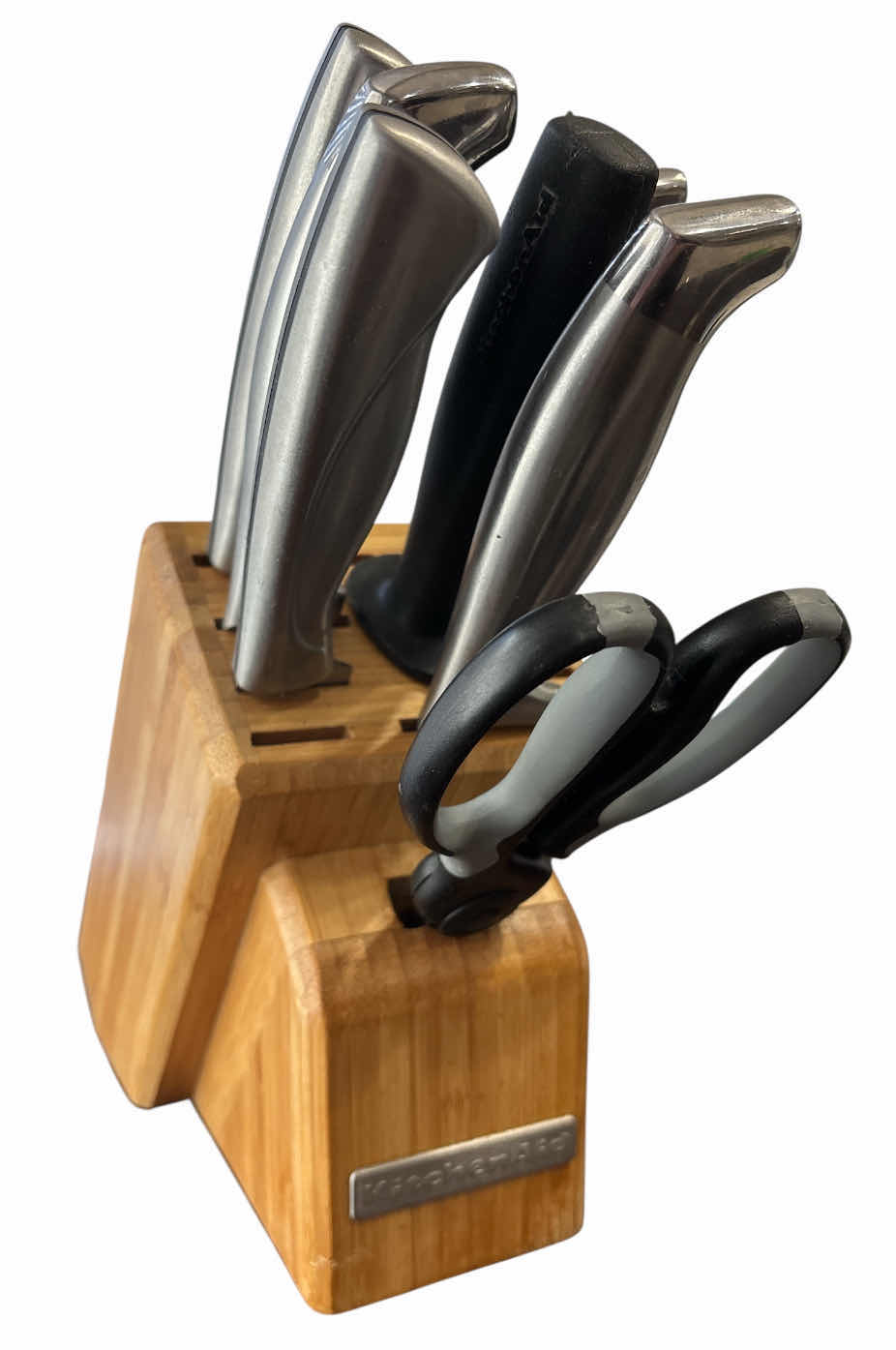 Photo 1 of KITCHENAID KNIFE BLOCK W 10 PCS (INCOMPLETE SET)
