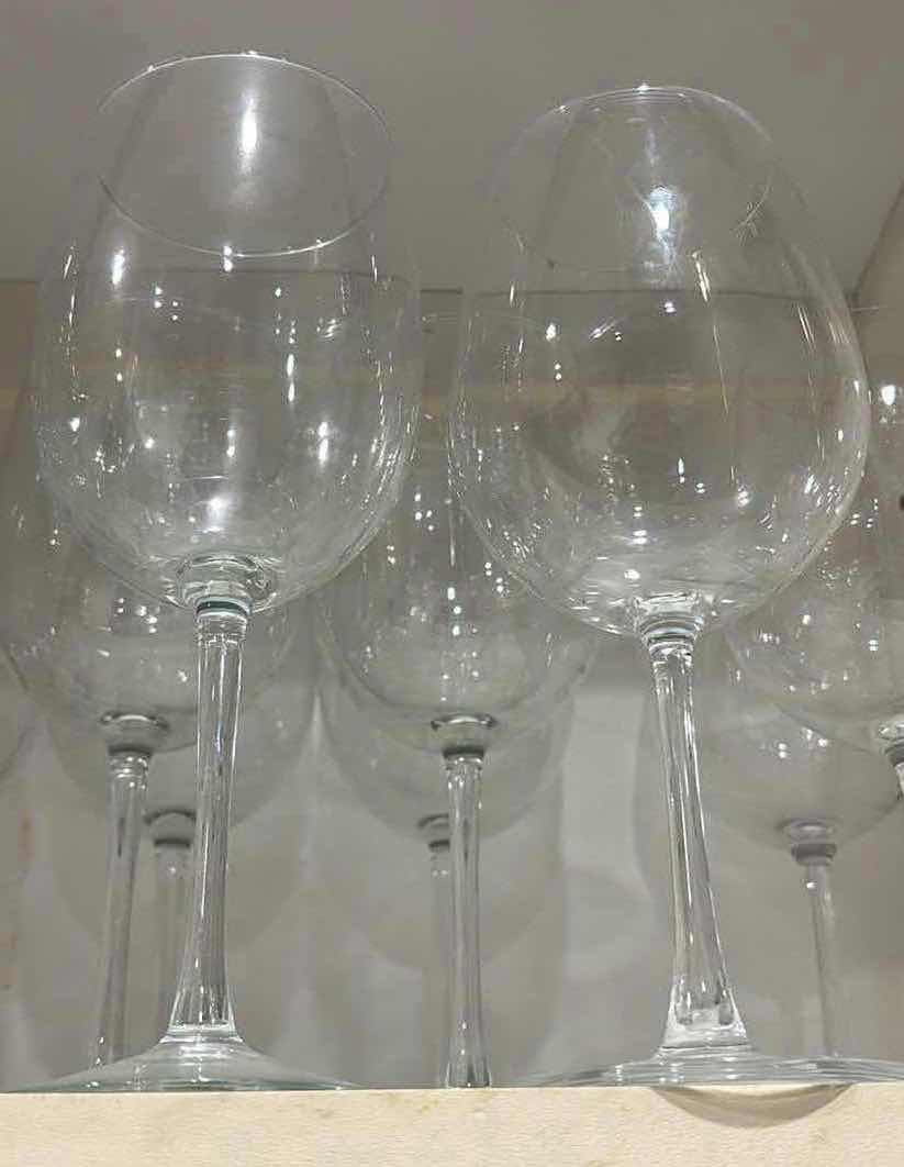 Photo 1 of 14 PC WINE GLASSES- SET OF 11 STEMMED WINE GLASSES (9”) & SET OF 3 RED WINE STEMMED BALLOON GLASSES (9”)