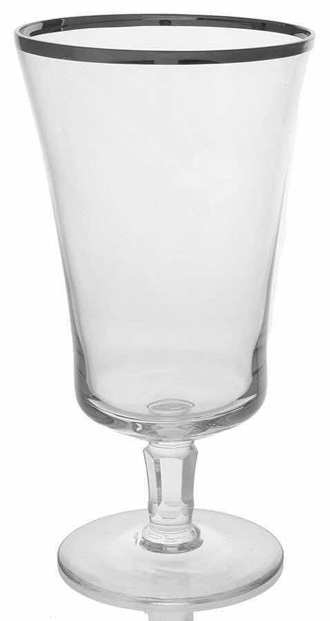 Photo 1 of SOLITAIRE (PLATINUM TRIM) BY LENOX 6.5” ICED TEA SET OF 6