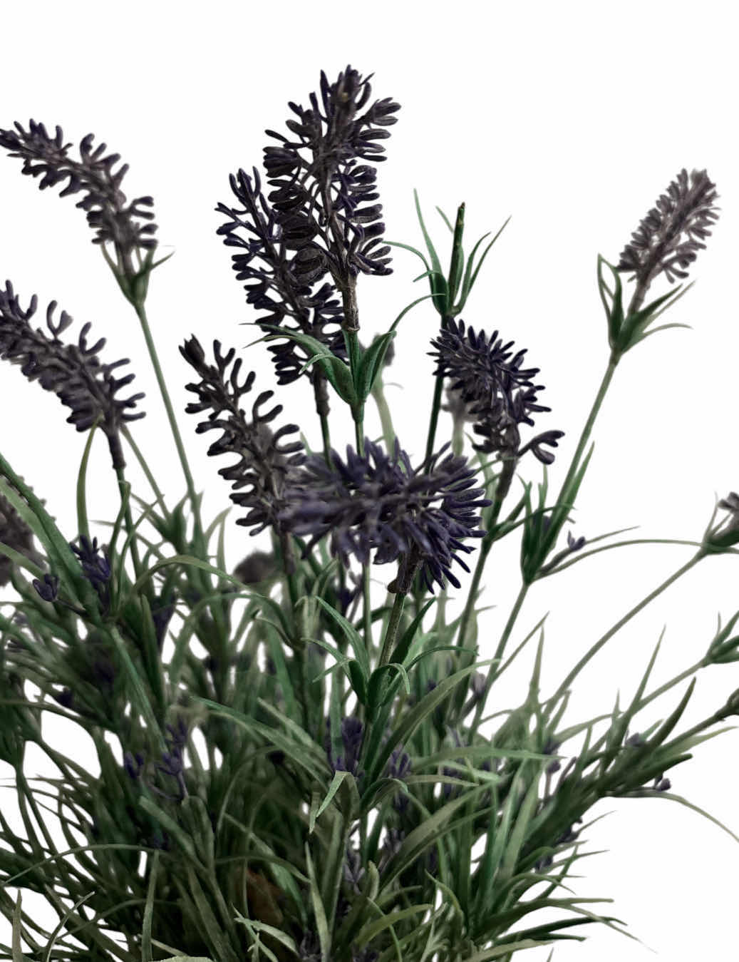 Photo 1 of 20” FAUX LAVENDER PLANT IN DECORATIVE METAL 8” PLANTER POT