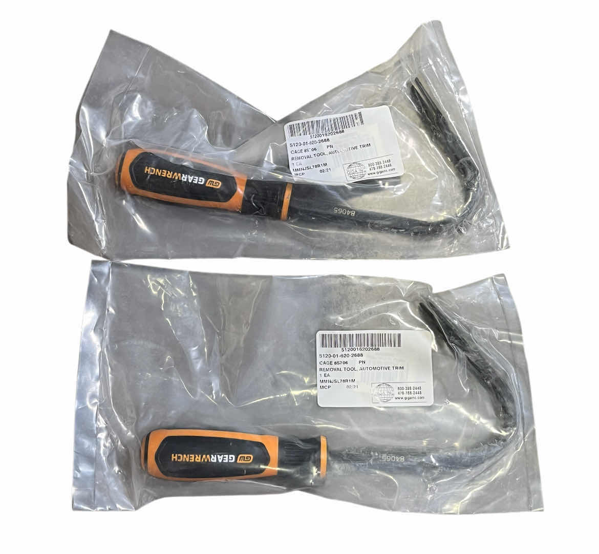 Photo 1 of GEARWRENCH YELLOW HANDLE TRIM PAD REMOVAL CURVED SHANK TOOL 2-PACK