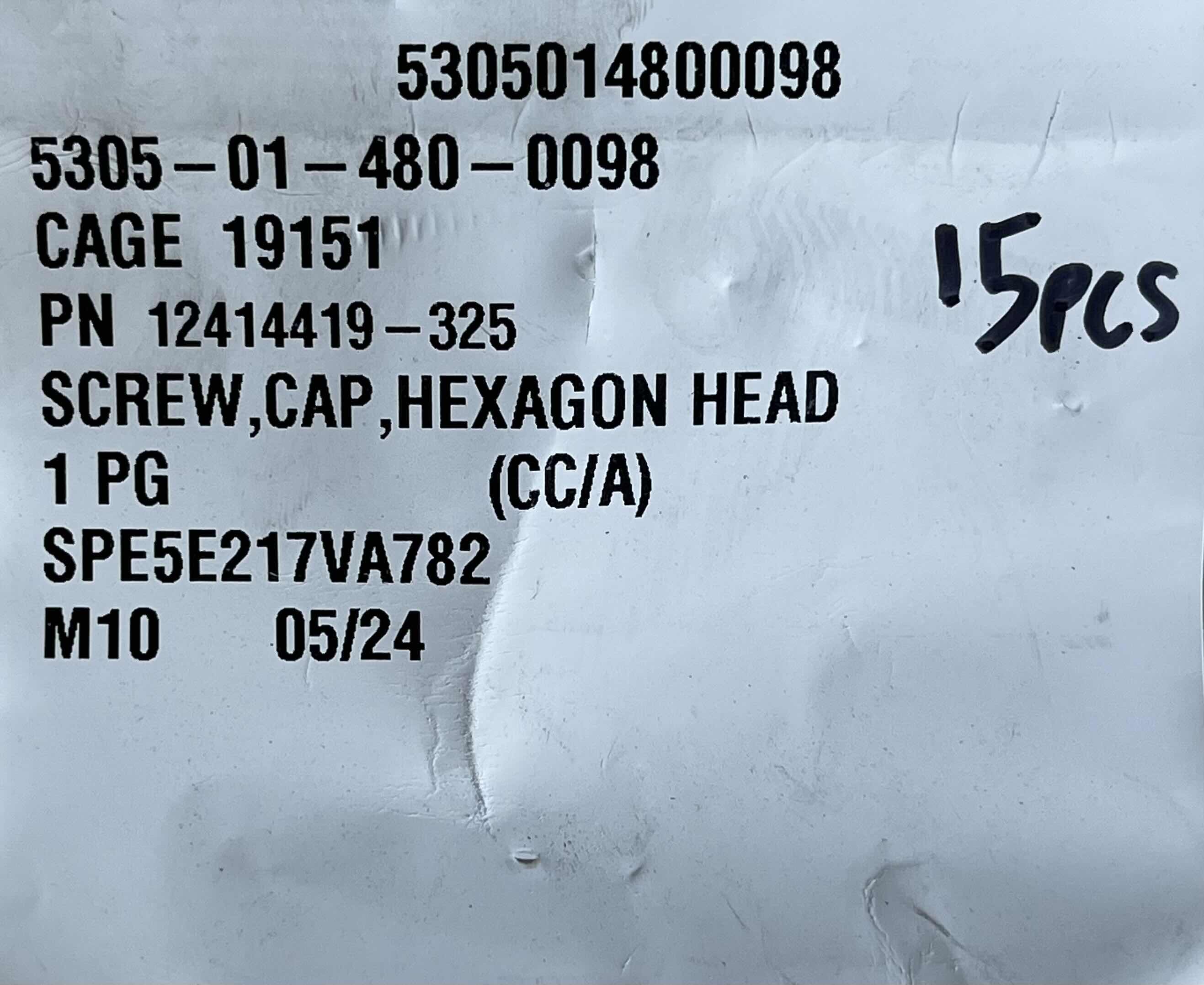 Photo 1 of HEXAGON M10 HEAD CAP BLACK OXIDE BOLTS/SCREWS 15PCS 2-PACK