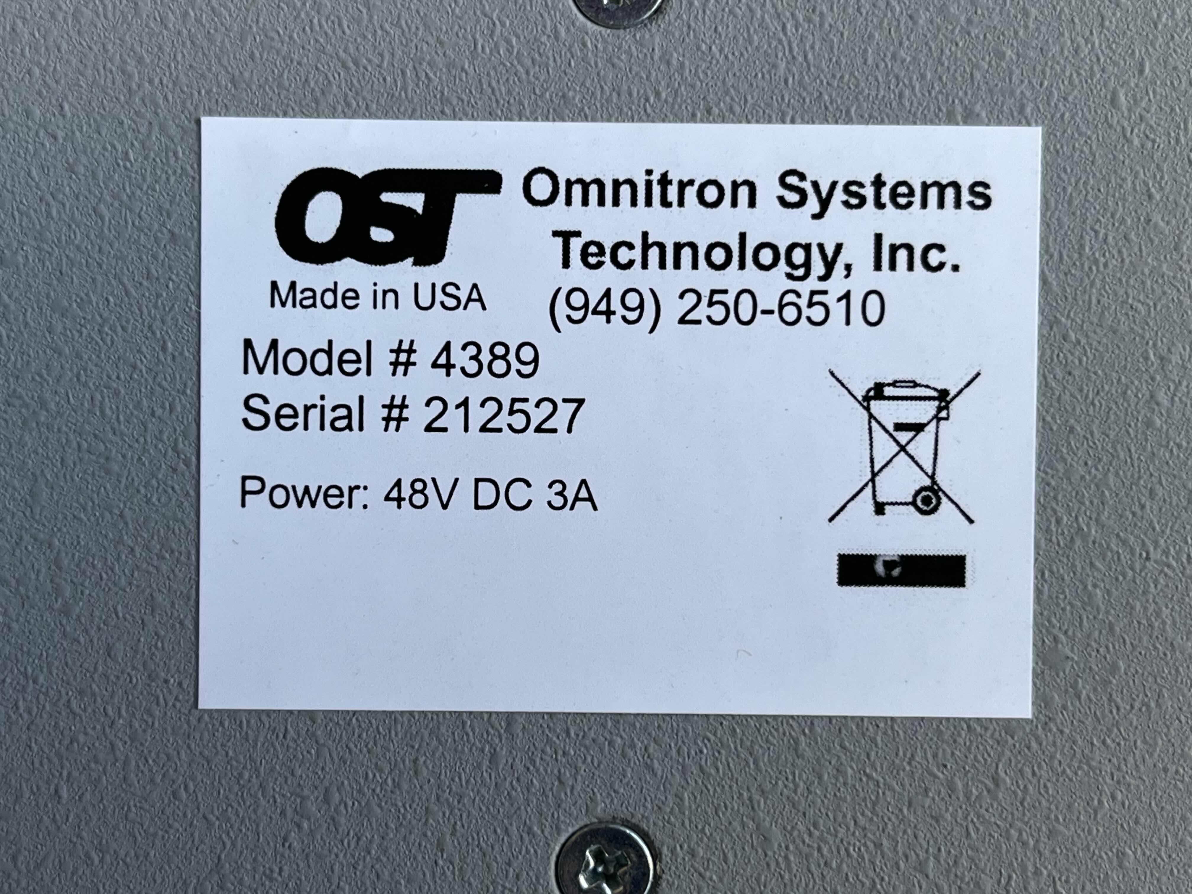 Photo 1 of OMNITRON SYSTEMS EDGE 14 MODULE CHASSIS 4389