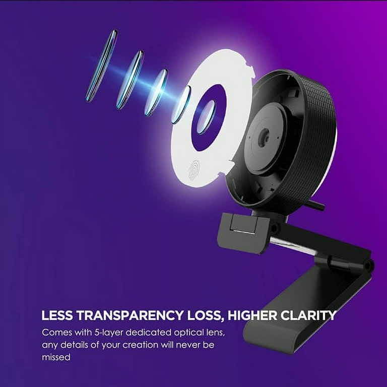 Photo 1 of PAPALOOK 1080P FIXED FOCUS LIVE STEAM WEBCAM W TRIPOD 2-PACK