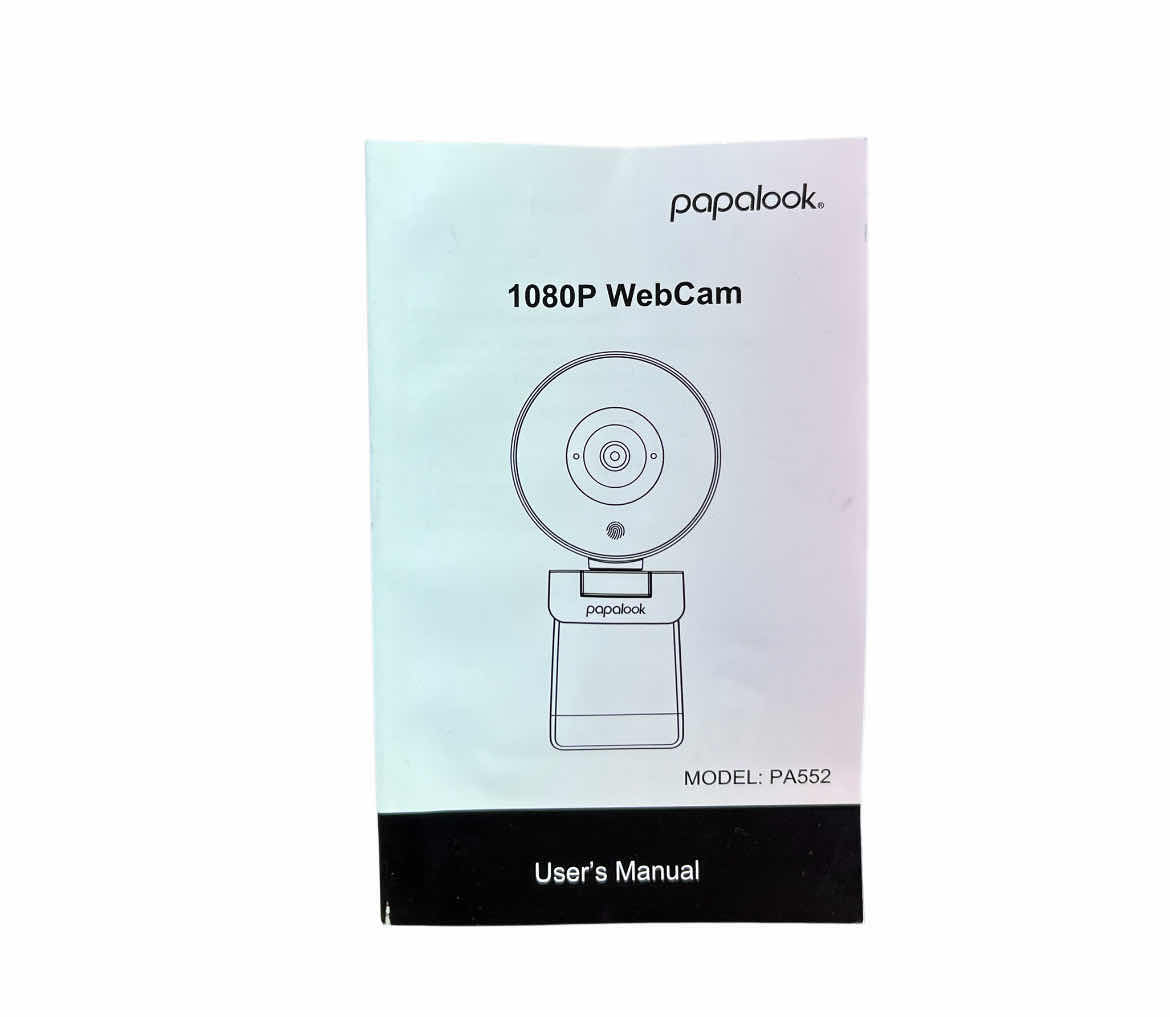 Photo 1 of PAPALOOK 1080P FIXED FOCUS LIVE STEAM WEBCAM W TRIPOD 2-PACK