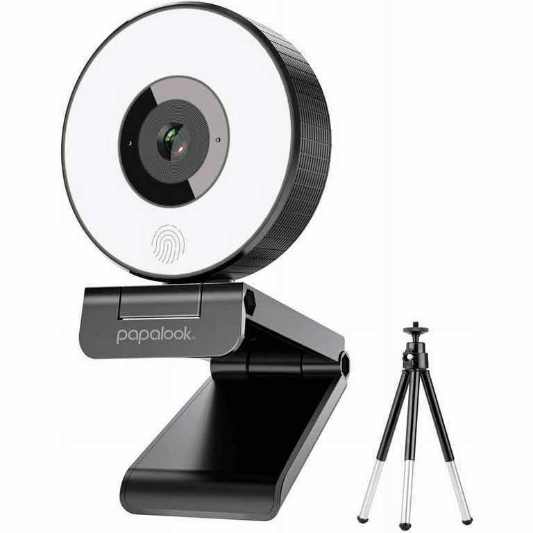 Photo 1 of PAPALOOK 1080P FIXED FOCUS LIVE STEAM WEBCAM W TRIPOD 2-PACK
