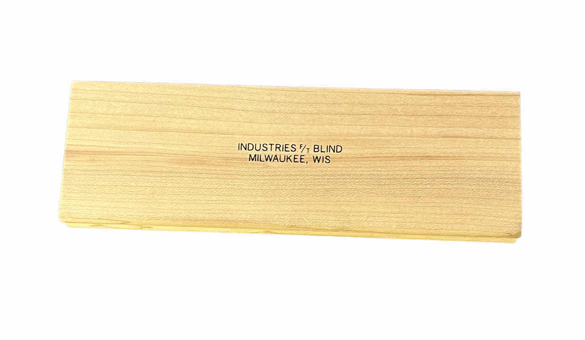 Photo 1 of INDUSTRIES BLIND NATURAL WOOD HANDLE SCRUB BRUSH 3-PACK 8” X 2.75”