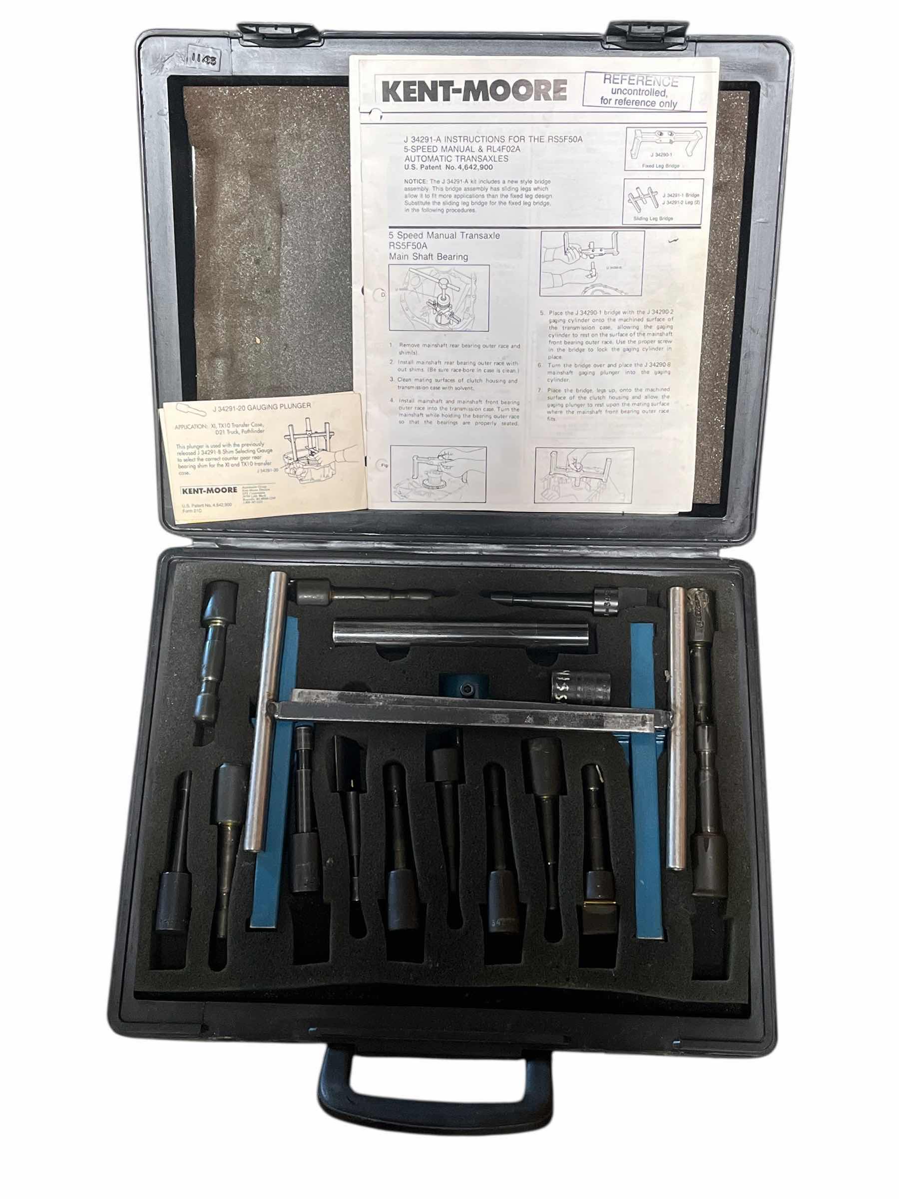 Photo 1 of KENT-MOORE SHIM SETTING GAUGE SET W CASE J34291-B