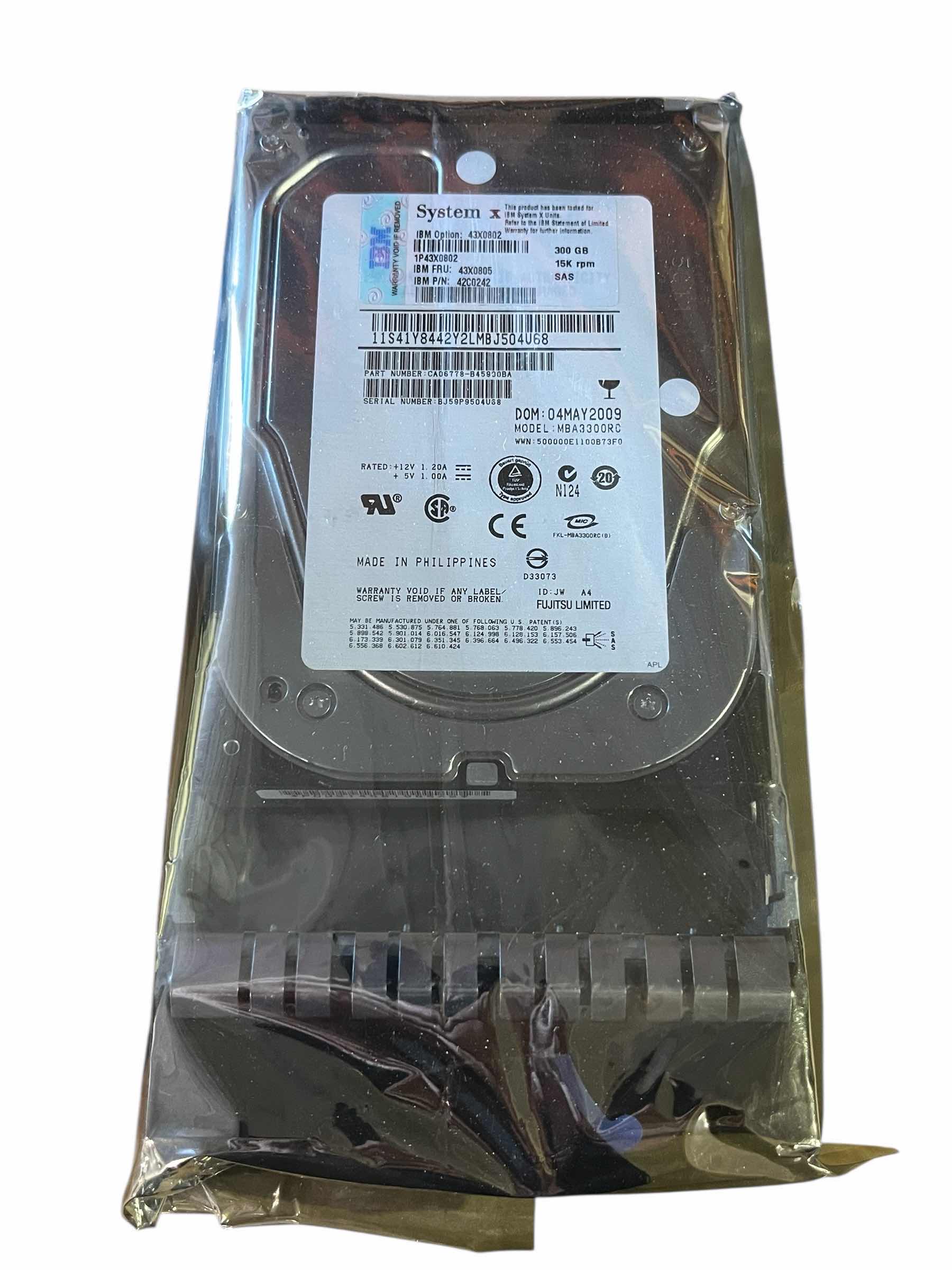 Photo 1 of IBM SYSTEM X 300GB HARD DRIVE MBA3300RC