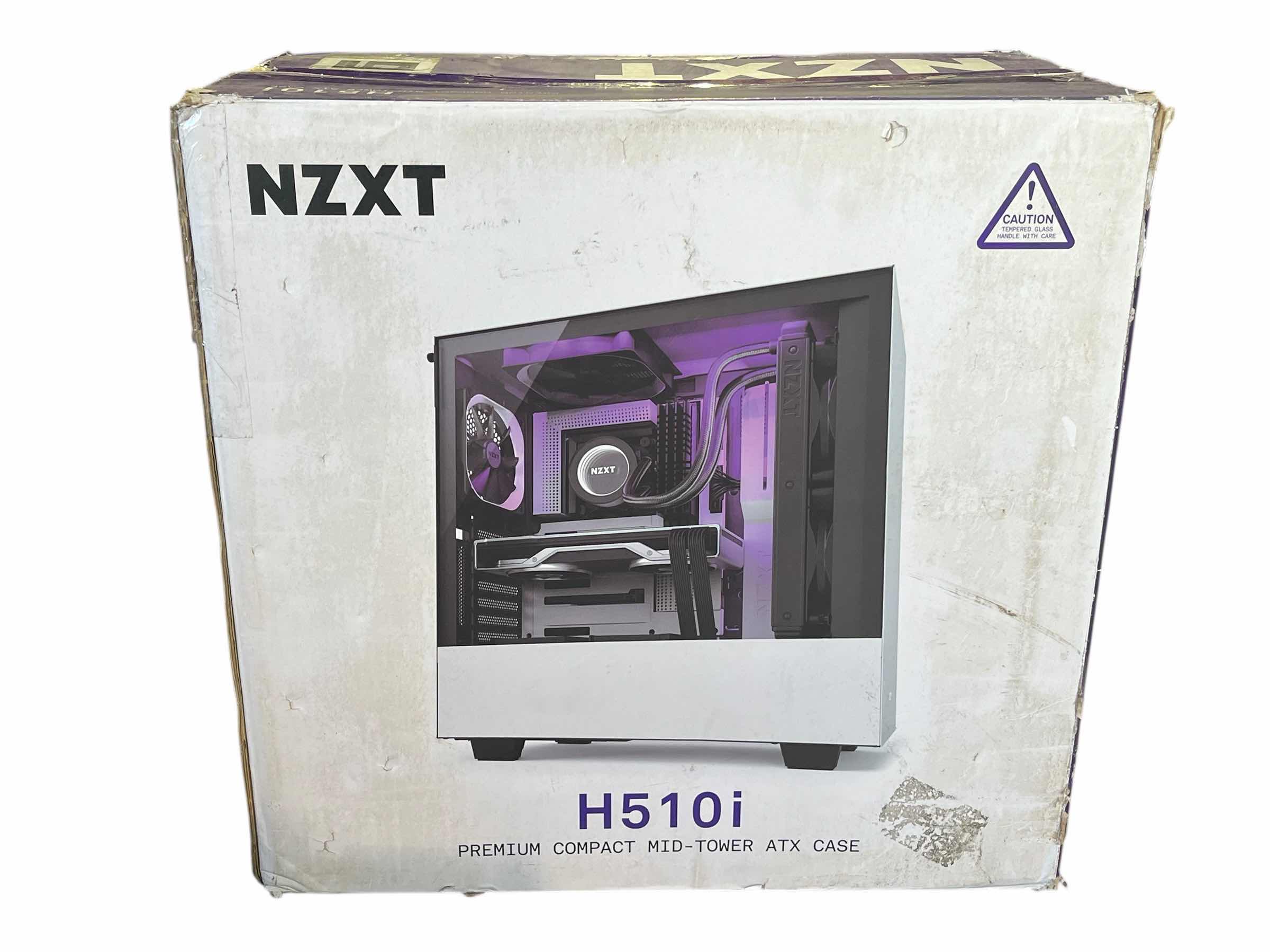 Photo 1 of NZXT MATTE WHITE/BLACK PREMIUM COMPACT MID-TOWER ATX CASE H510i
