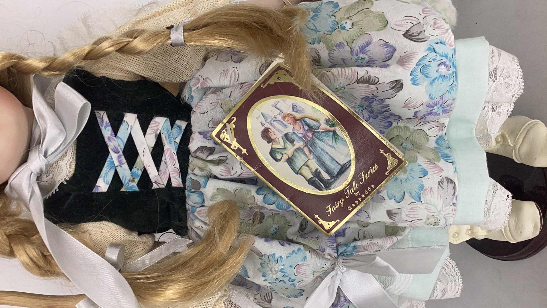 Photo 3 of COLLECTIBLE PORCELAIN LITTLE BO PEEP DOLL W SHEEP H 17”