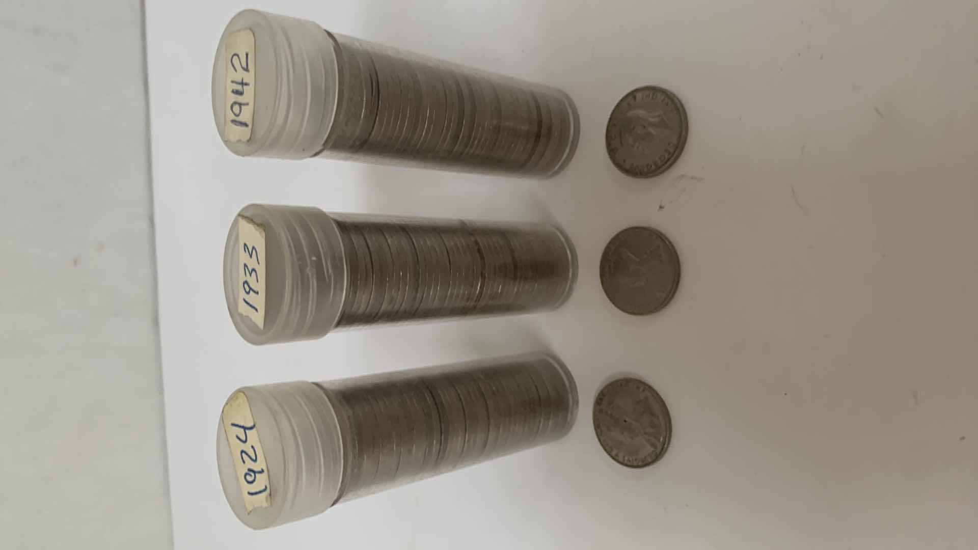 Photo 1 of CANADIAN NICKELS 1924 1933 1942