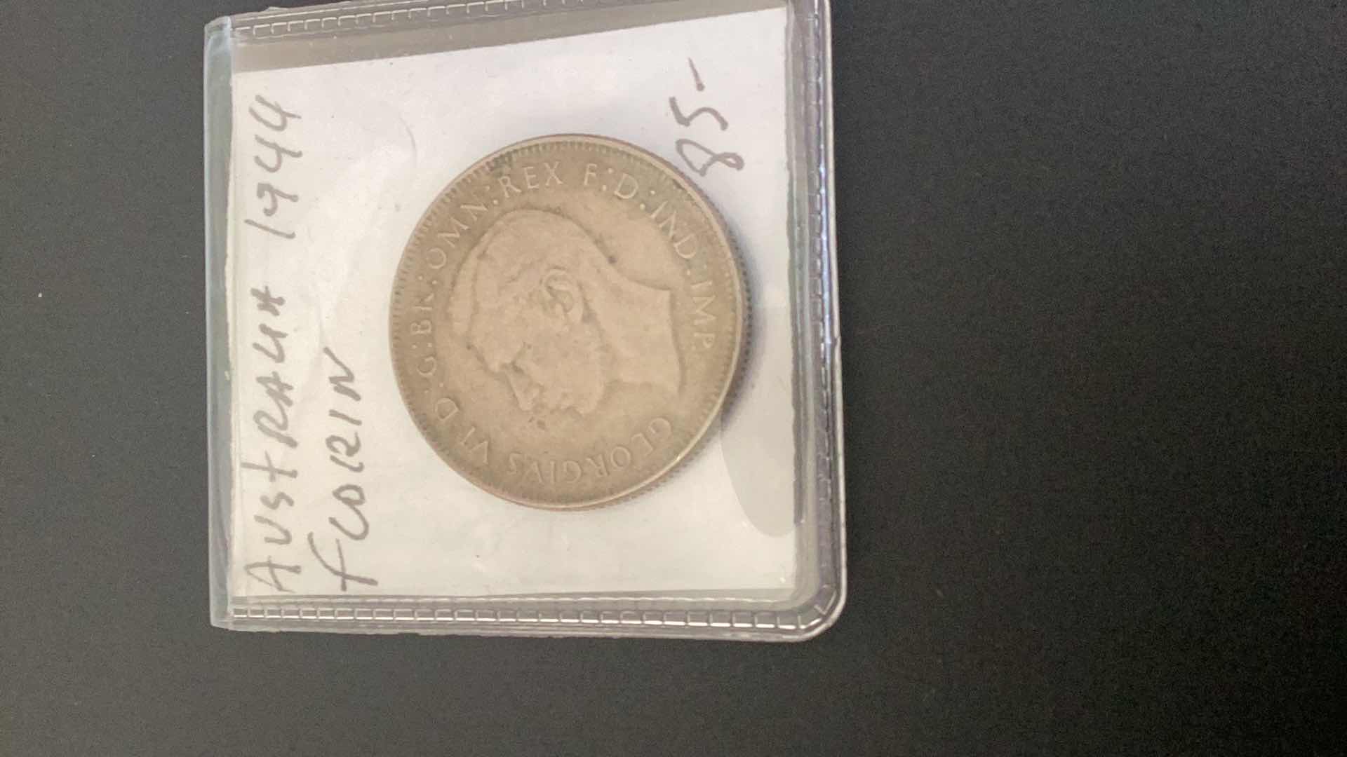 Photo 1 of 1944 AUSTRALIA FLORIN $85