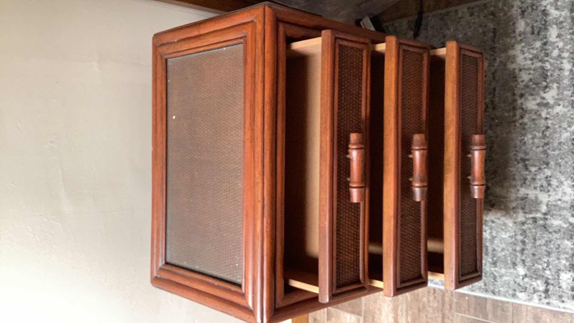 Photo 1 of RATTAN END TABLE 24”x16” H26”