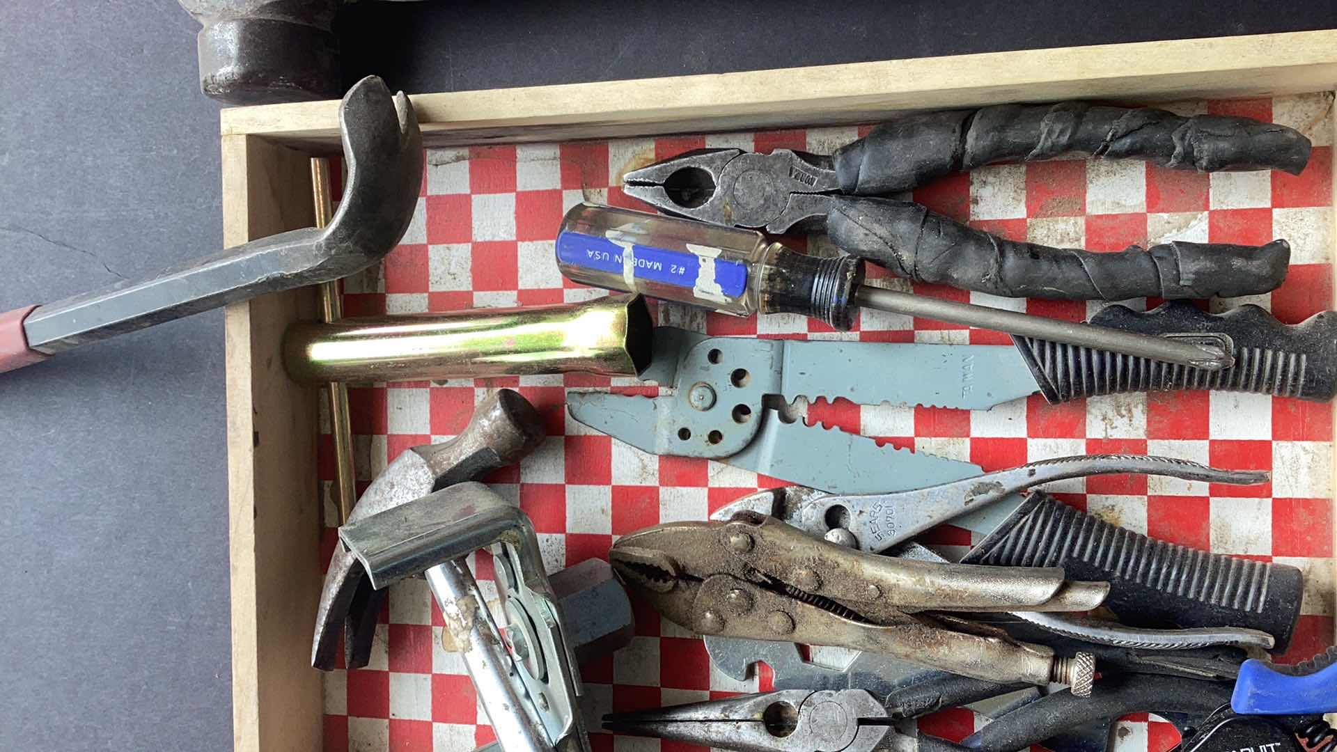 Photo 1 of PLIERS AND HAMMERS