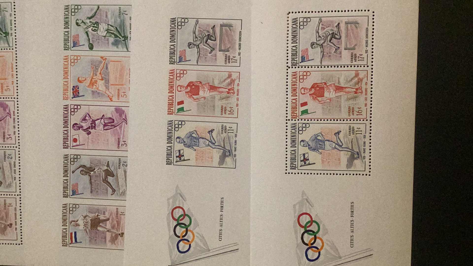 Photo 1 of DOMINICAN REPUBLIC SOUVENIR SHEETS PERFECT AND IMPERFECT