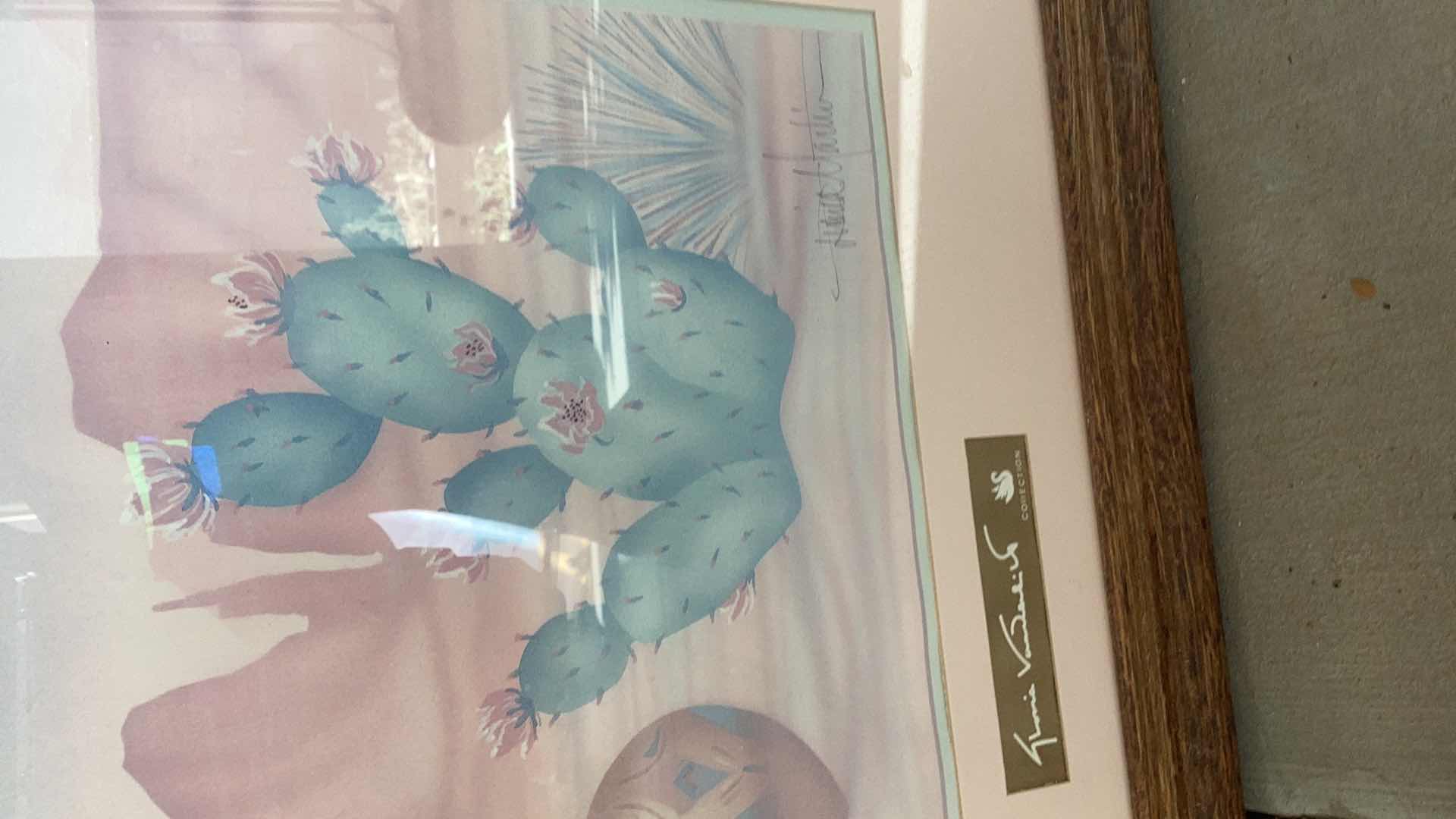 Photo 1 of GLORIA VANDERBILT SOUTHWESTERN THEMED ARTWORK 22” X 19”