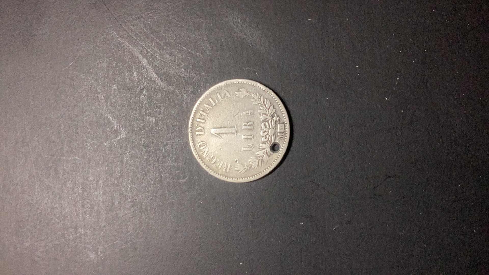 Photo 1 of ITALY-1863 1 LIRA $15