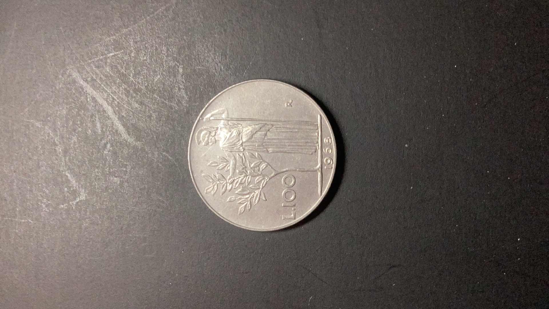 Photo 1 of ITALY-1968 100 LIRA $15