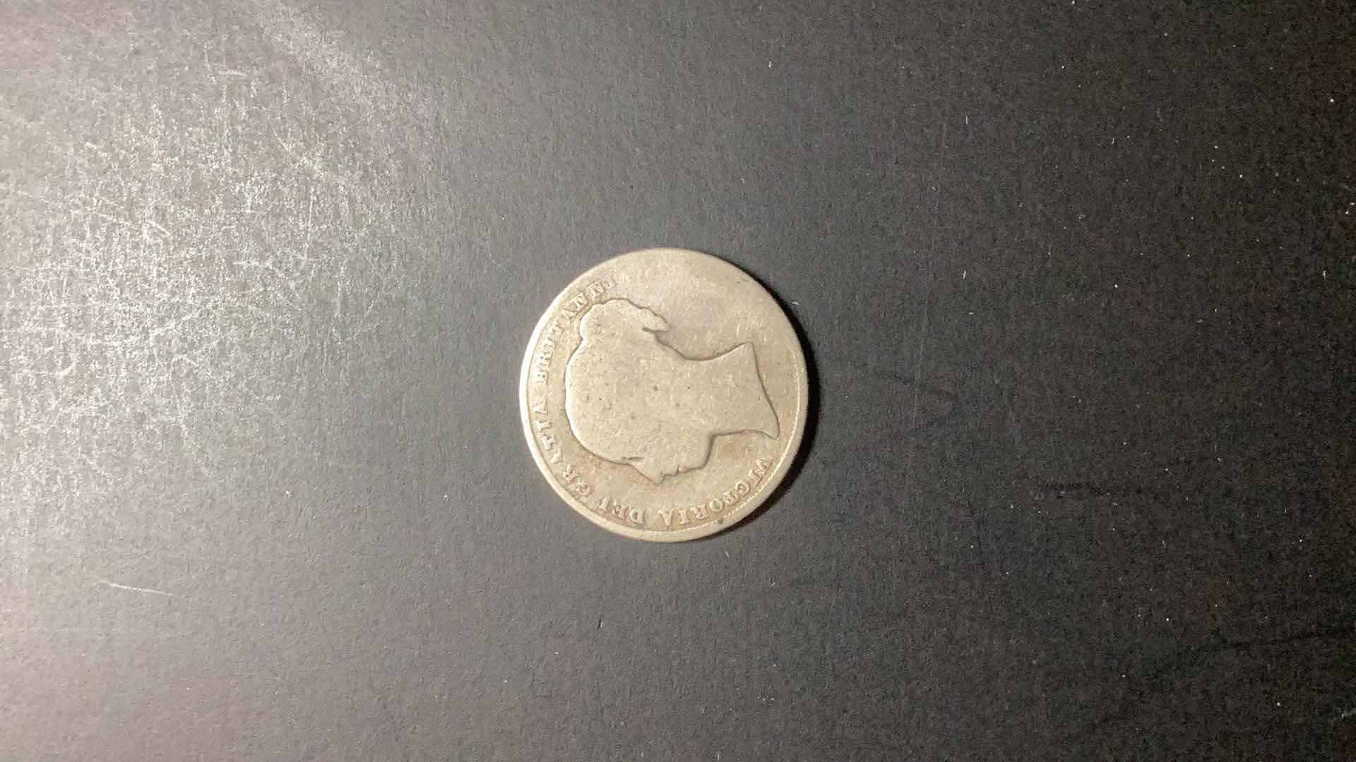 Photo 1 of GREAT BRITAIN-1856 SHILLING $15