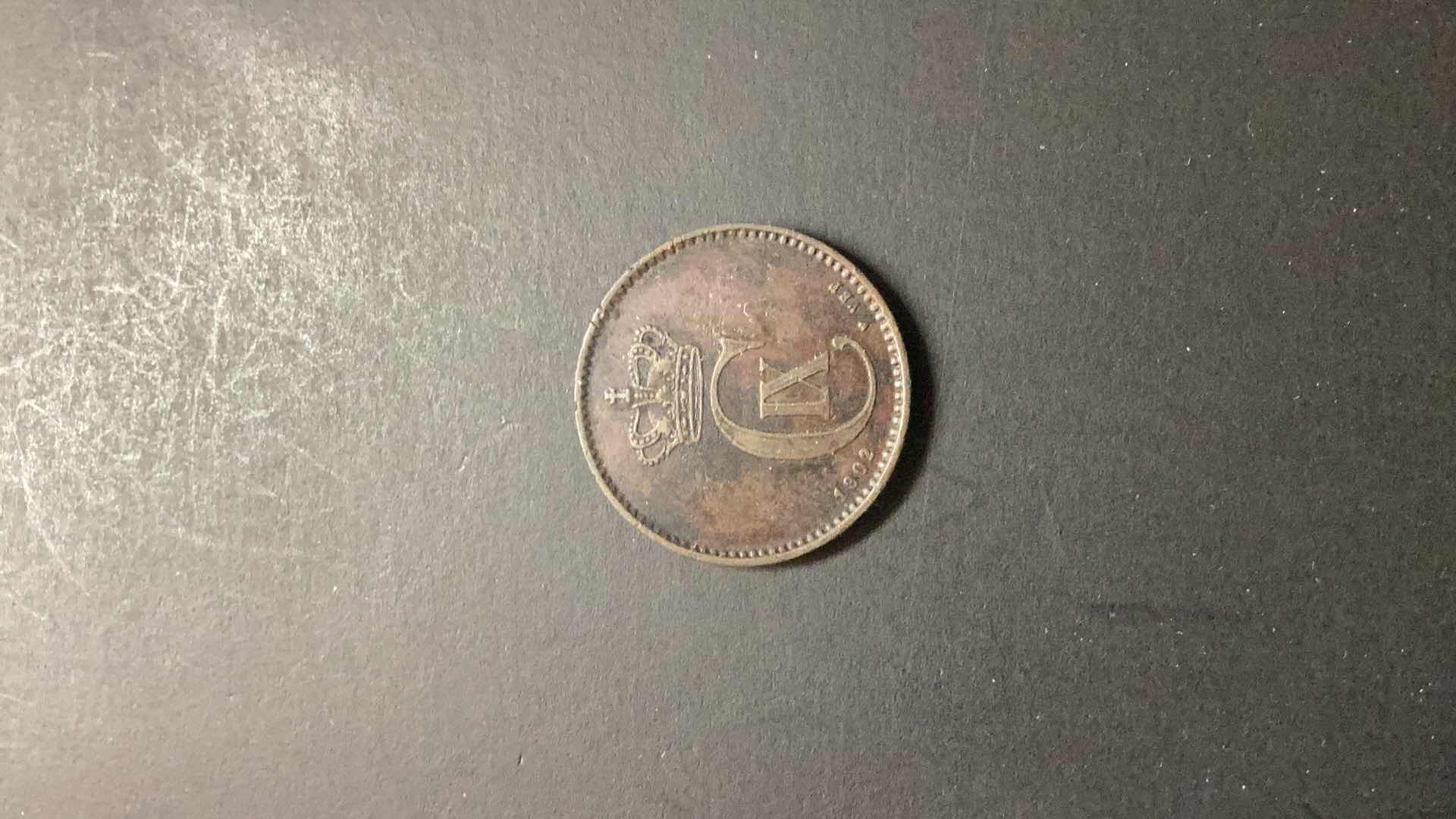 Photo 1 of DENMARK-1902 2 ORE $15