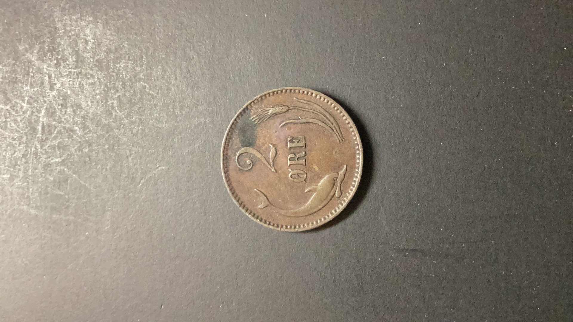 Photo 2 of DENMARK-1902 2 ORE $15