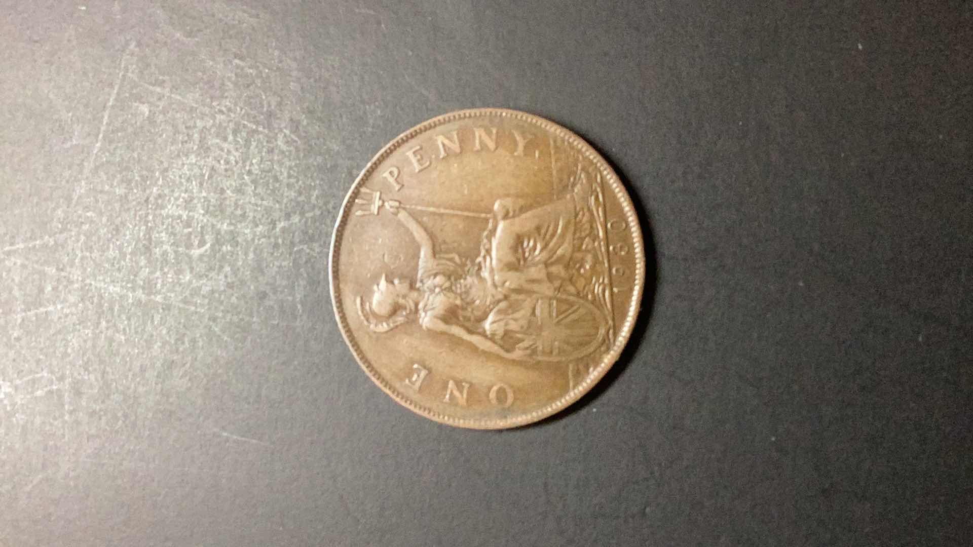 Photo 1 of GREAT BRITAIN-1930 1 PENNY $25