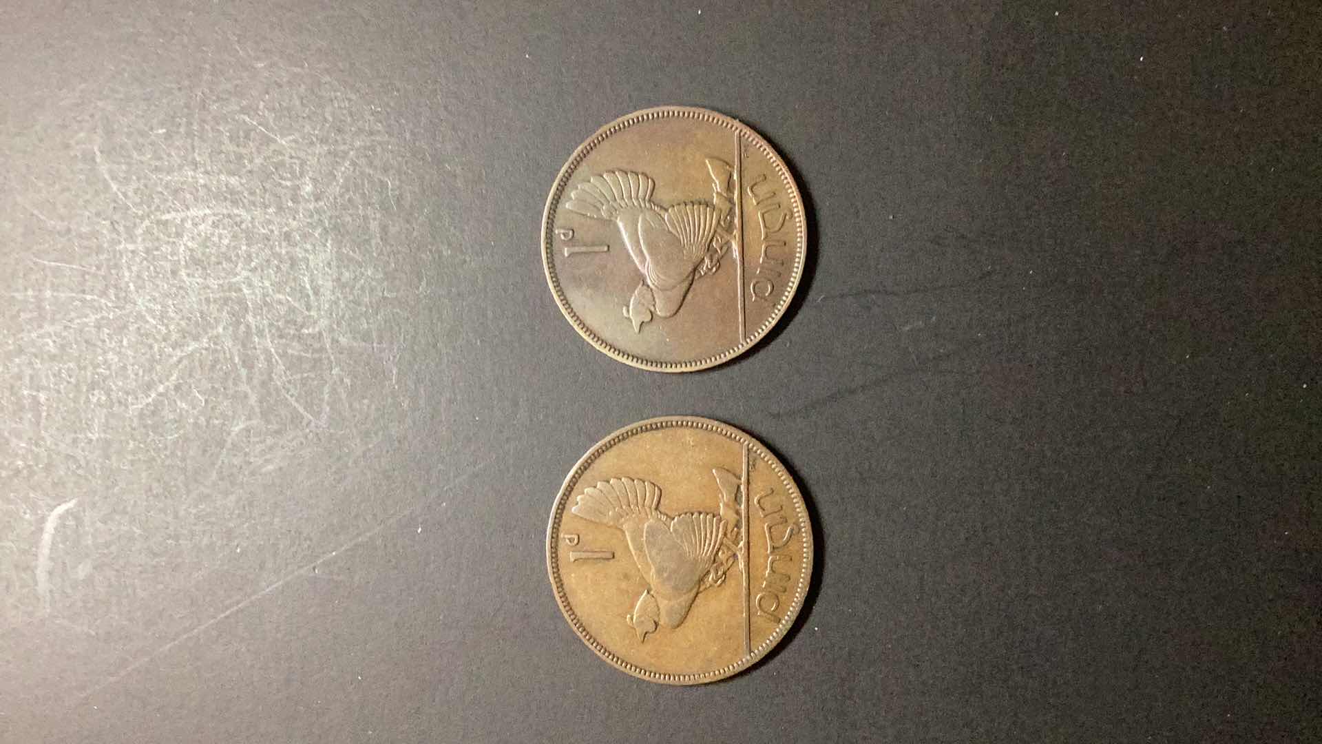 Photo 1 of IRELAND-1935/1937 1 PENNY $4/$8