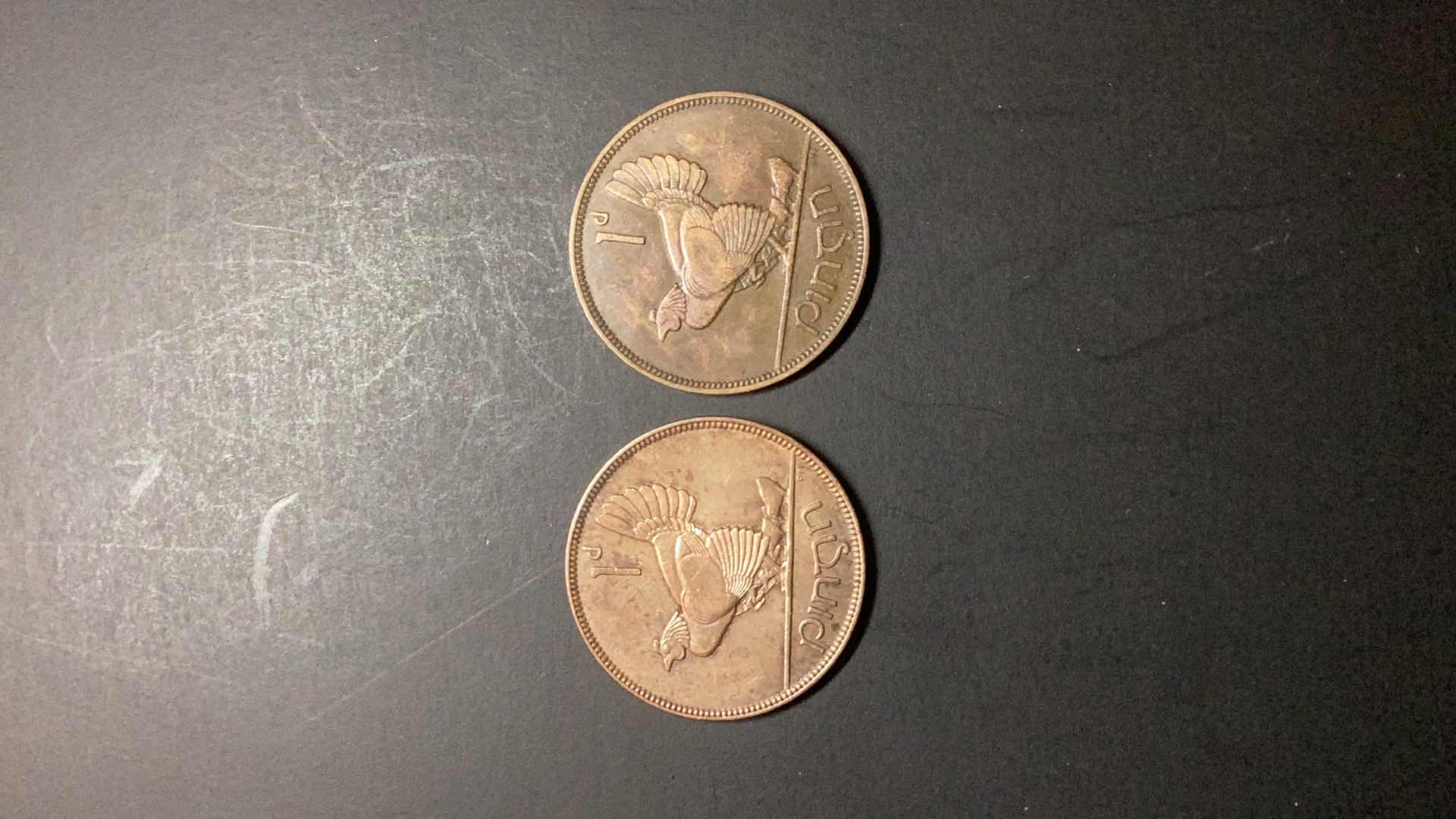 Photo 1 of IRELAND-1928/1935 PENNY $7/$8