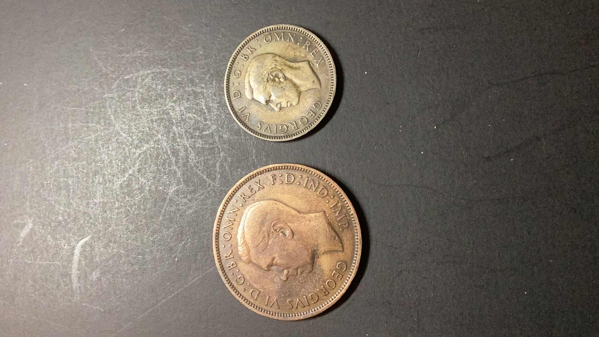 Photo 1 of GREAT BRITAIN-1939/1945 1 PENNY AND SHILLING $10/$8