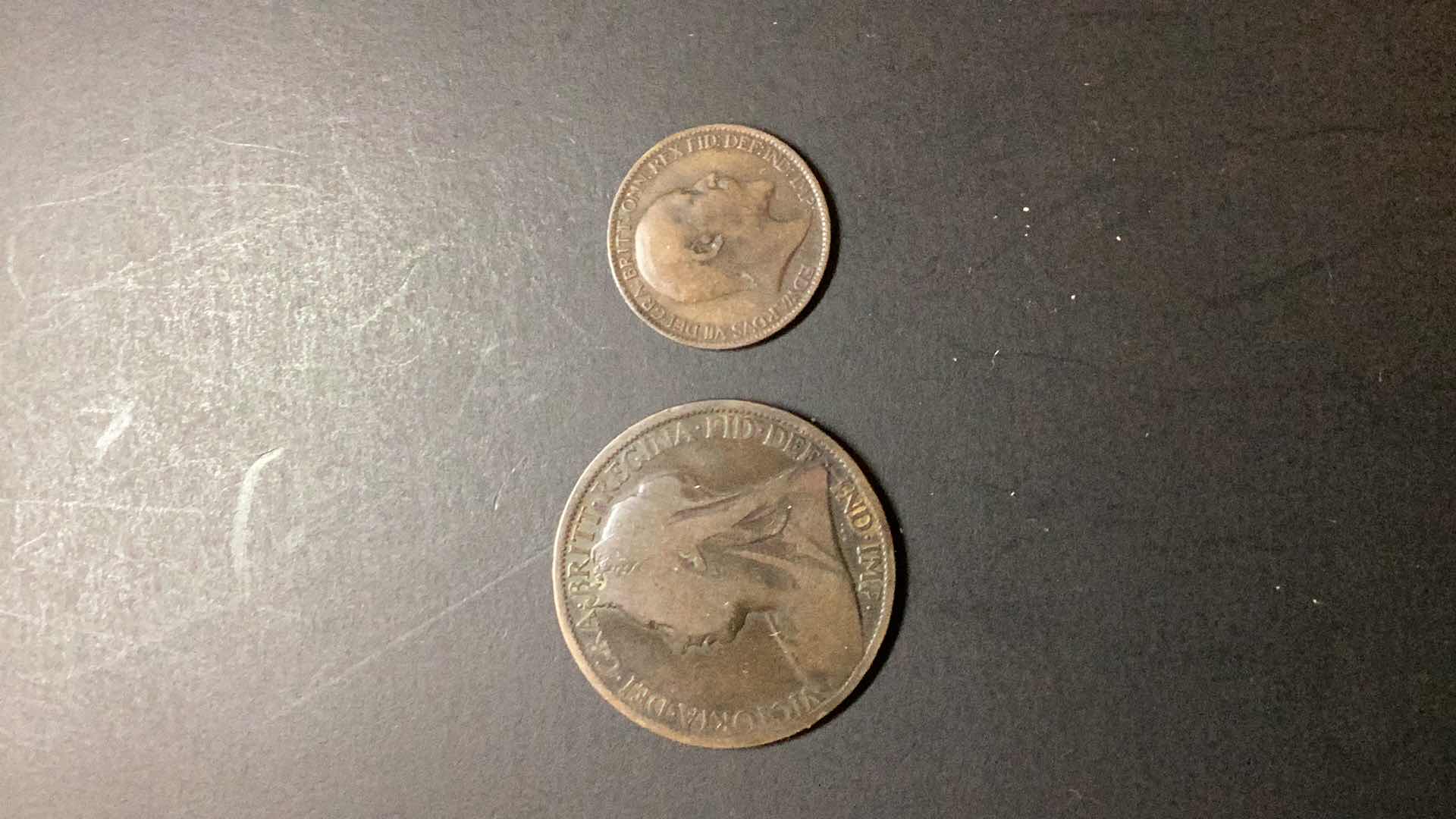 Photo 1 of GREAT BRITAIN-1899/1906 PENNY AND FARTHING $5/$12