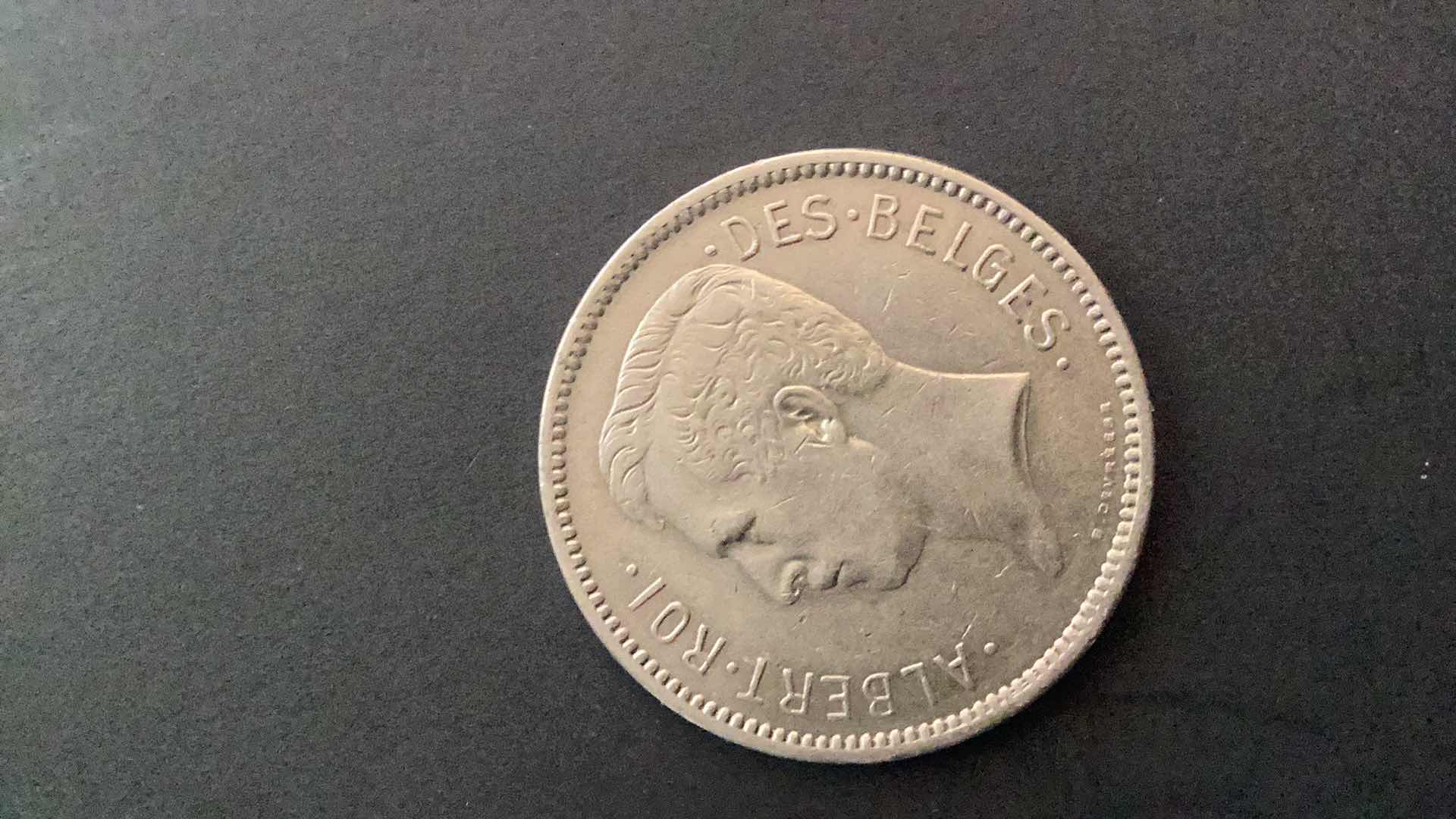 Photo 1 of BELGIUM 1931 5 FRANCS