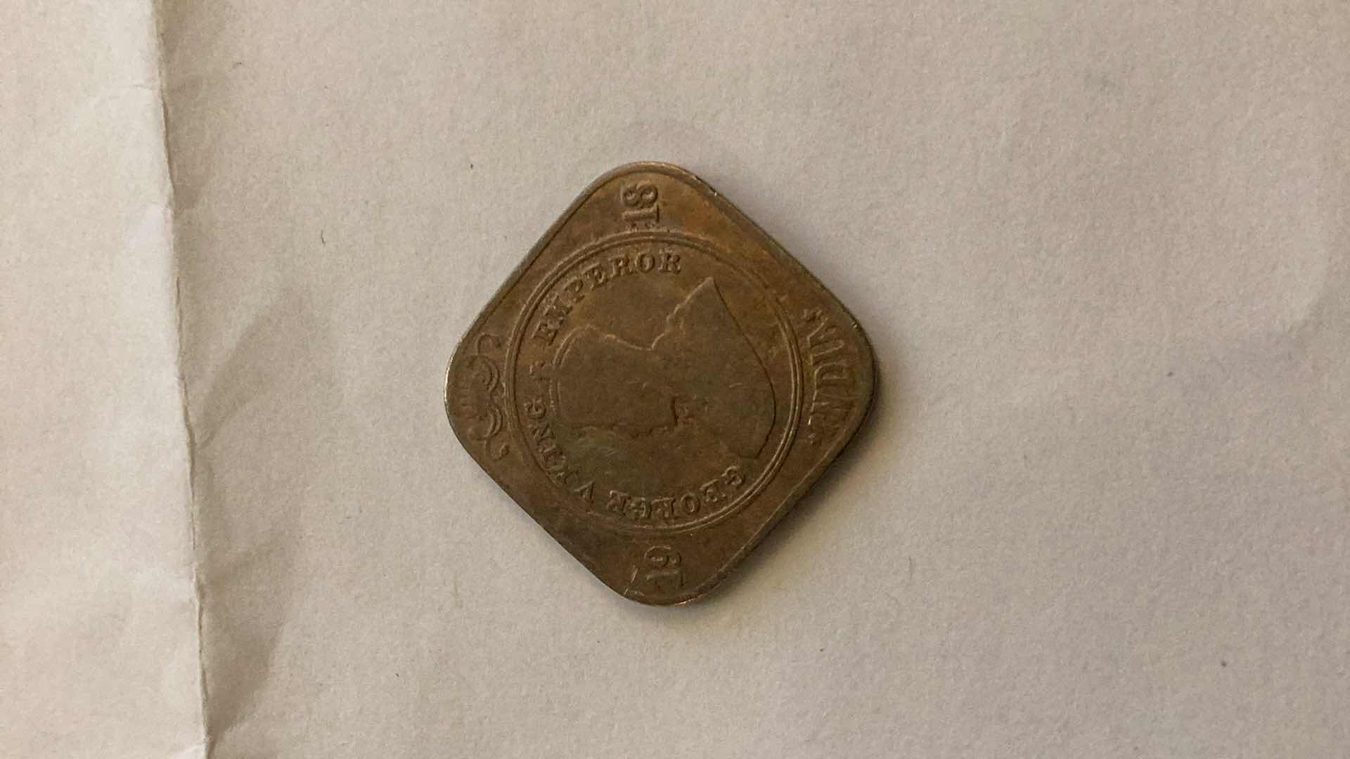 Photo 1 of INDIA 1918 2 ANNAS