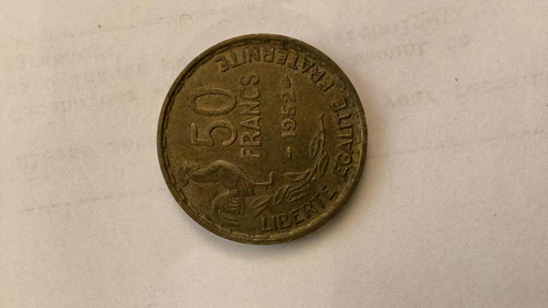 Photo 1 of FRANCE 1952 50 FRANCS