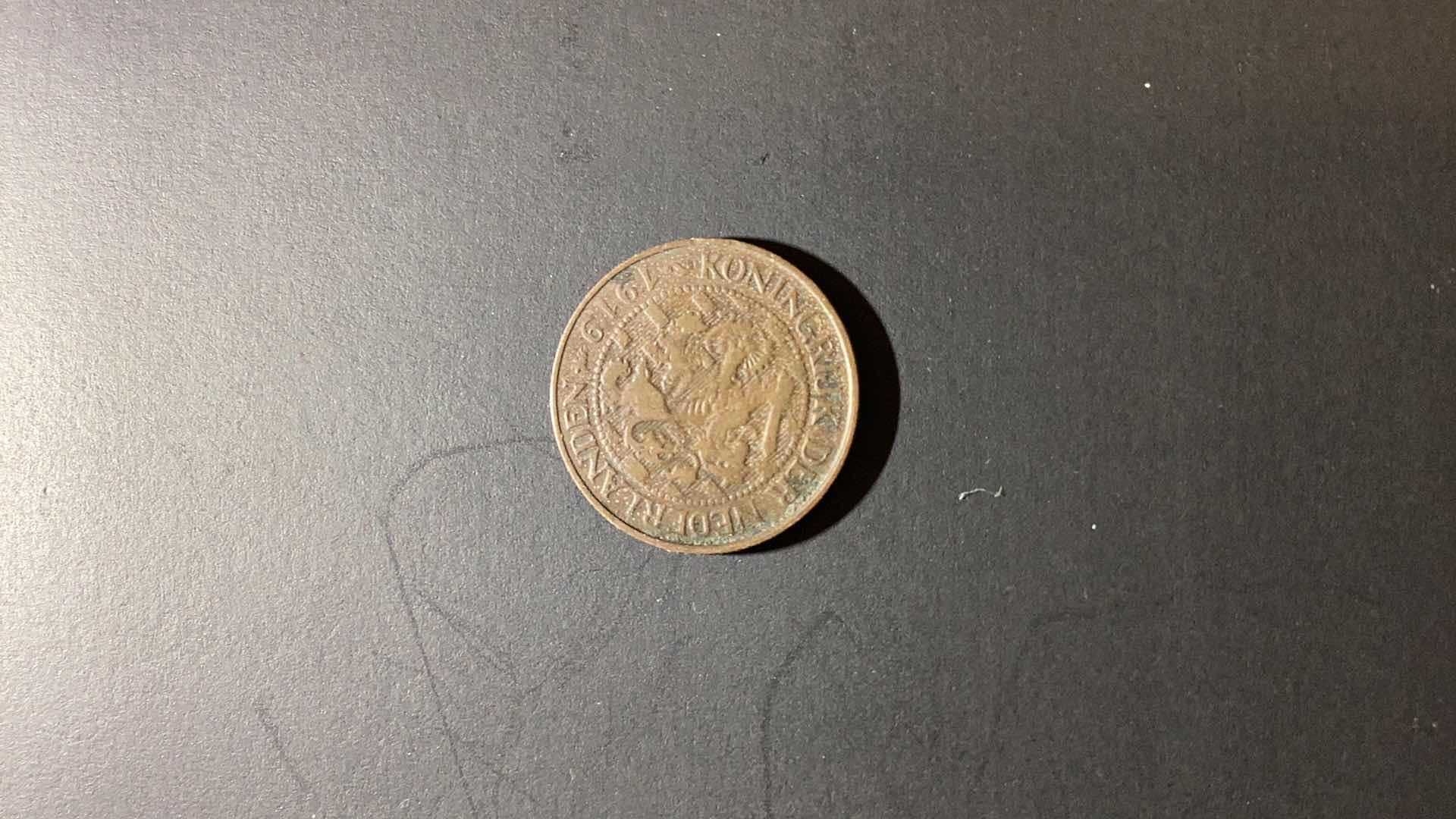 Photo 1 of 1919 NETHERLANDS 1 CENT