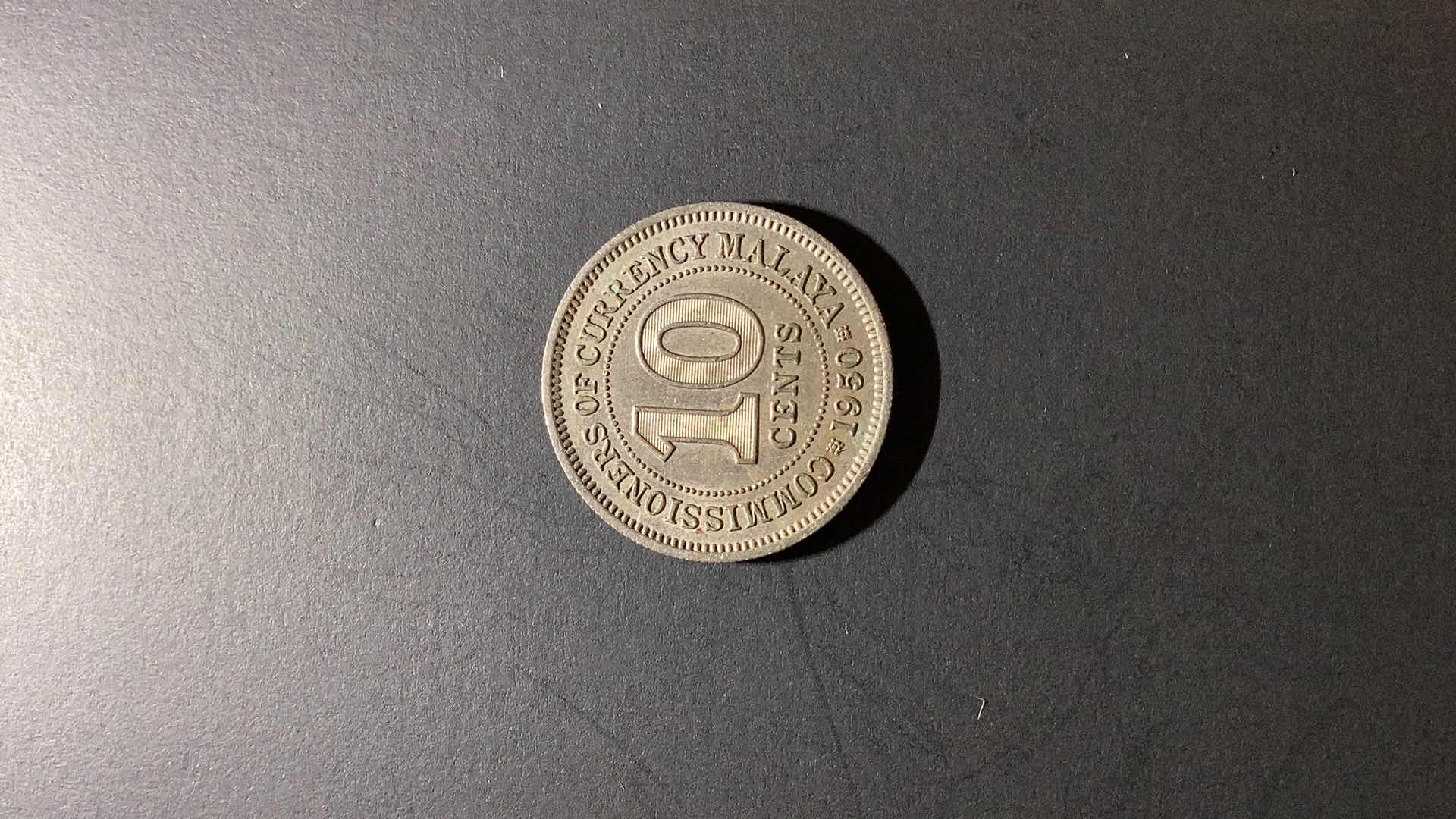 Photo 1 of 1950 MALAYA 10 CENTS