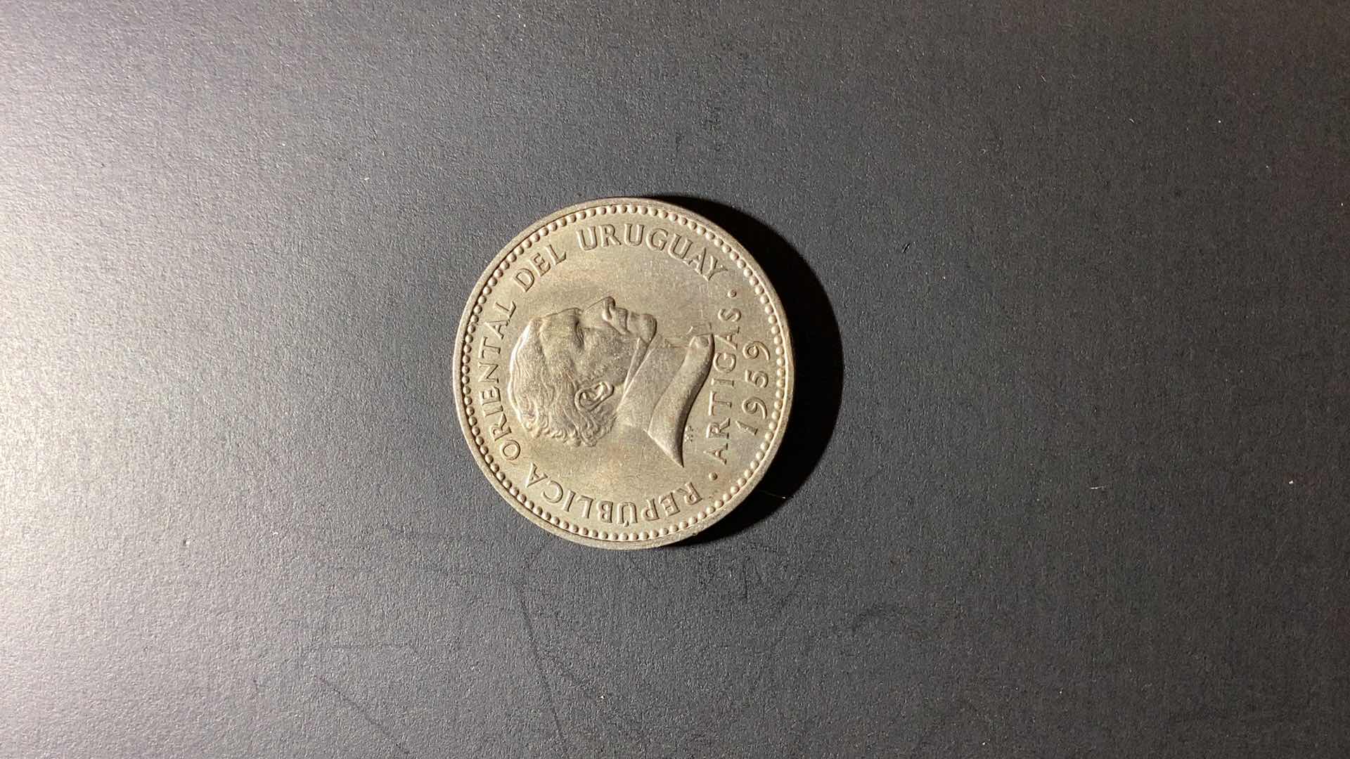 Photo 1 of 1959 URUGUAY 10 CENTIMOS