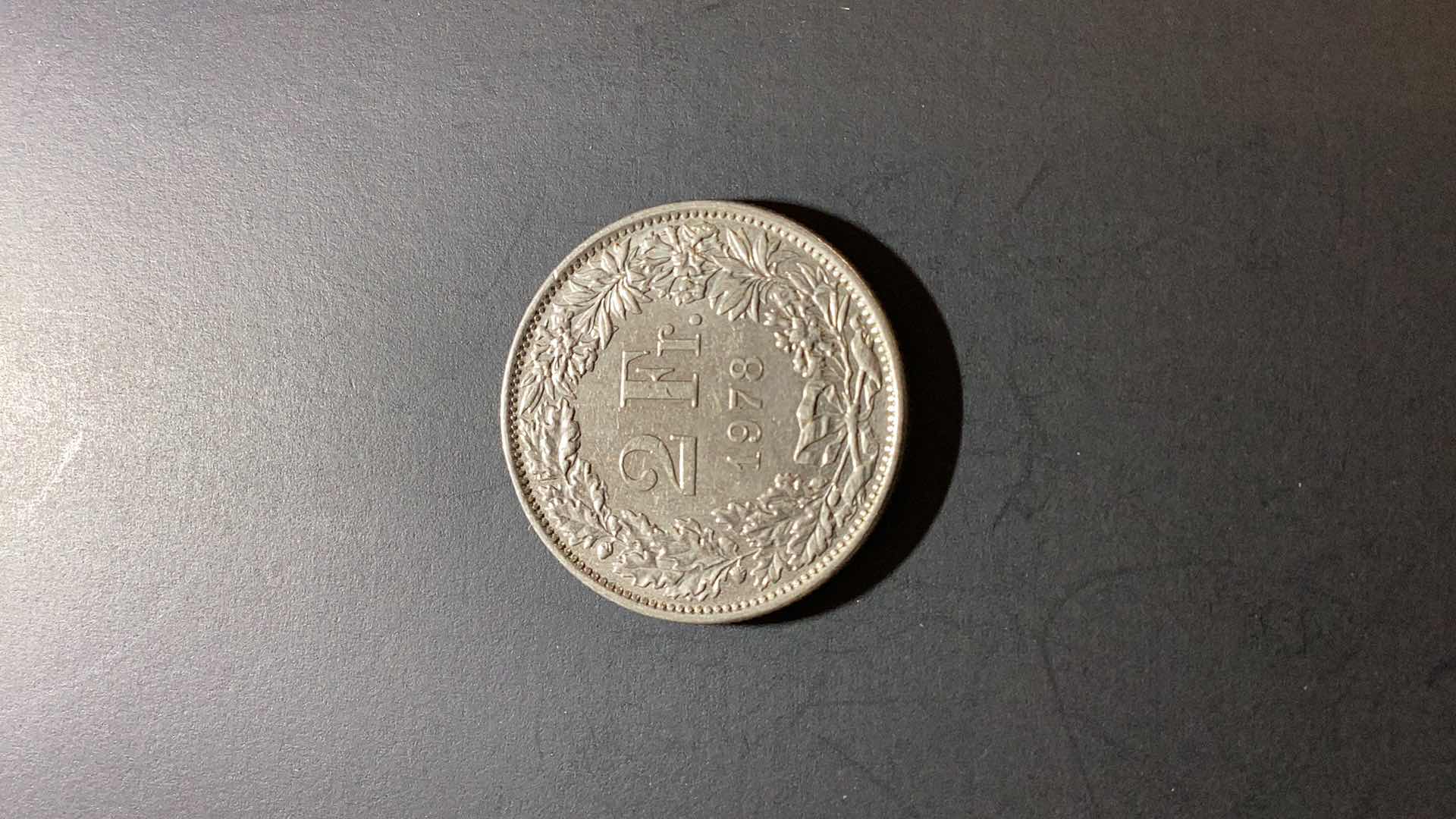 Photo 1 of 1978 SWITZERLAND 2 FRANC