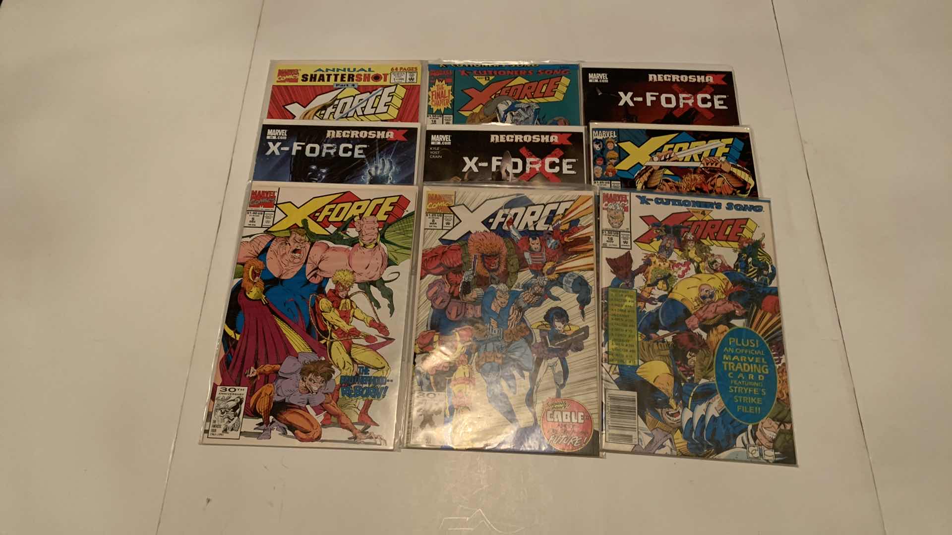 Photo 1 of 9 MARVEL X FORCE COMICS
